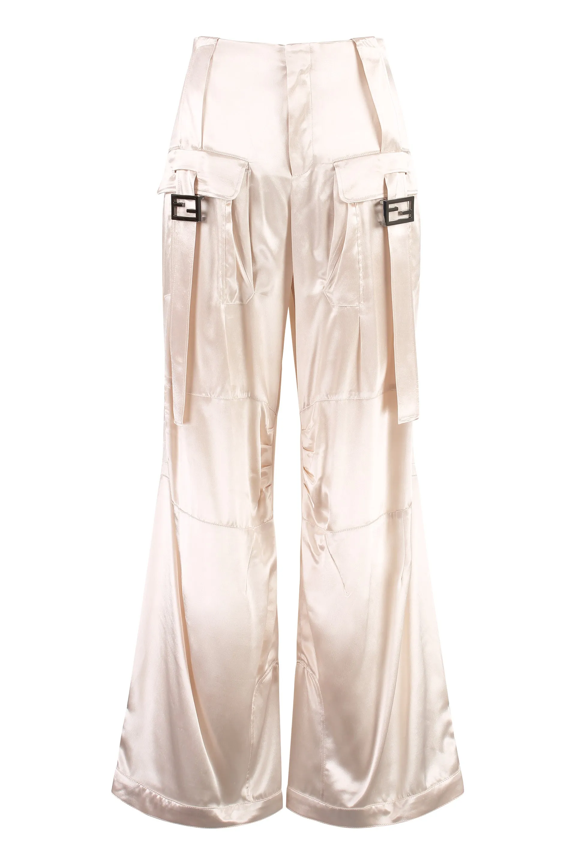 Fendi Pantaloni cargo in viscosa