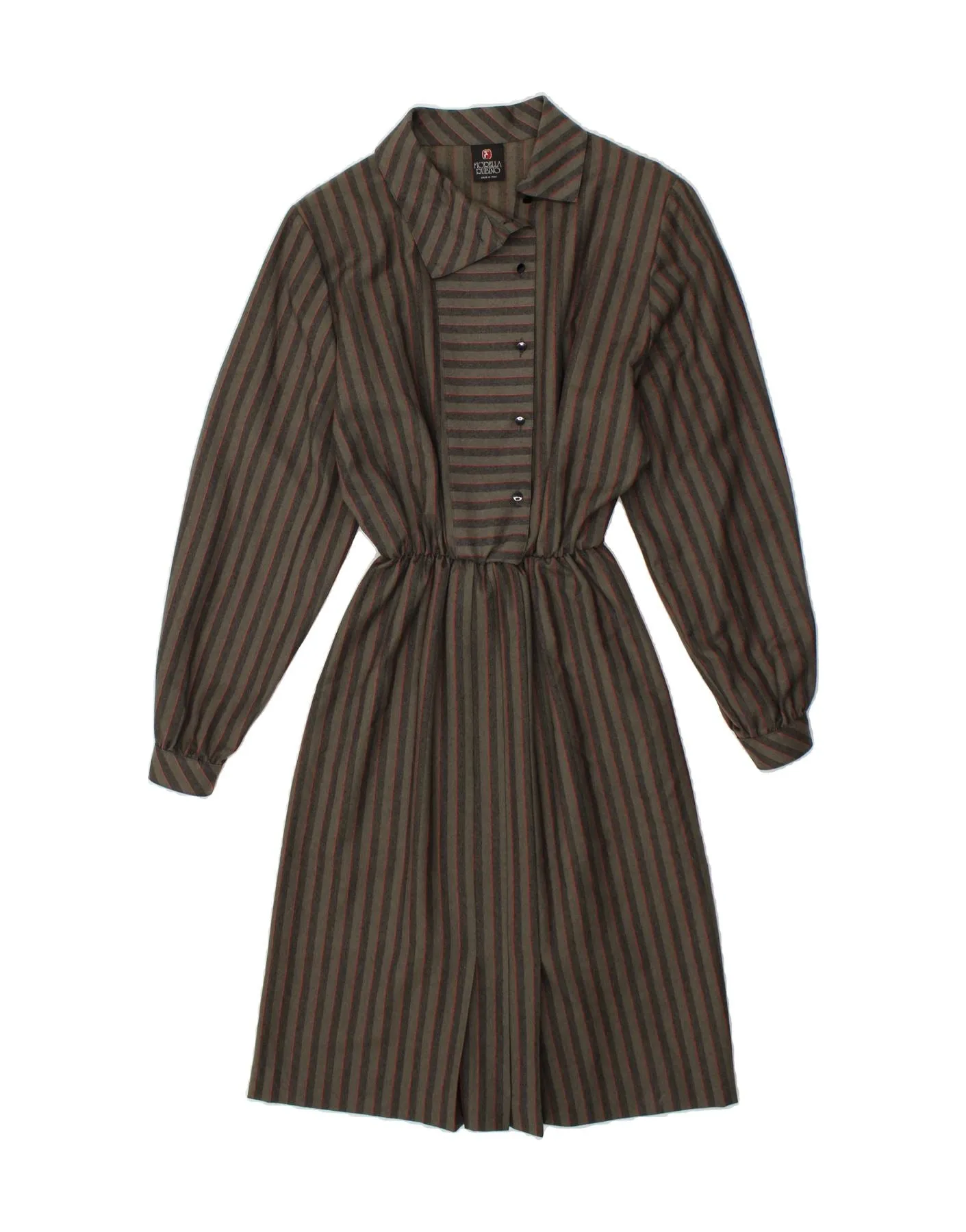 FIORELLA RUBINO Womens Pullover Shirt Dress UK 14 Medium Grey Striped