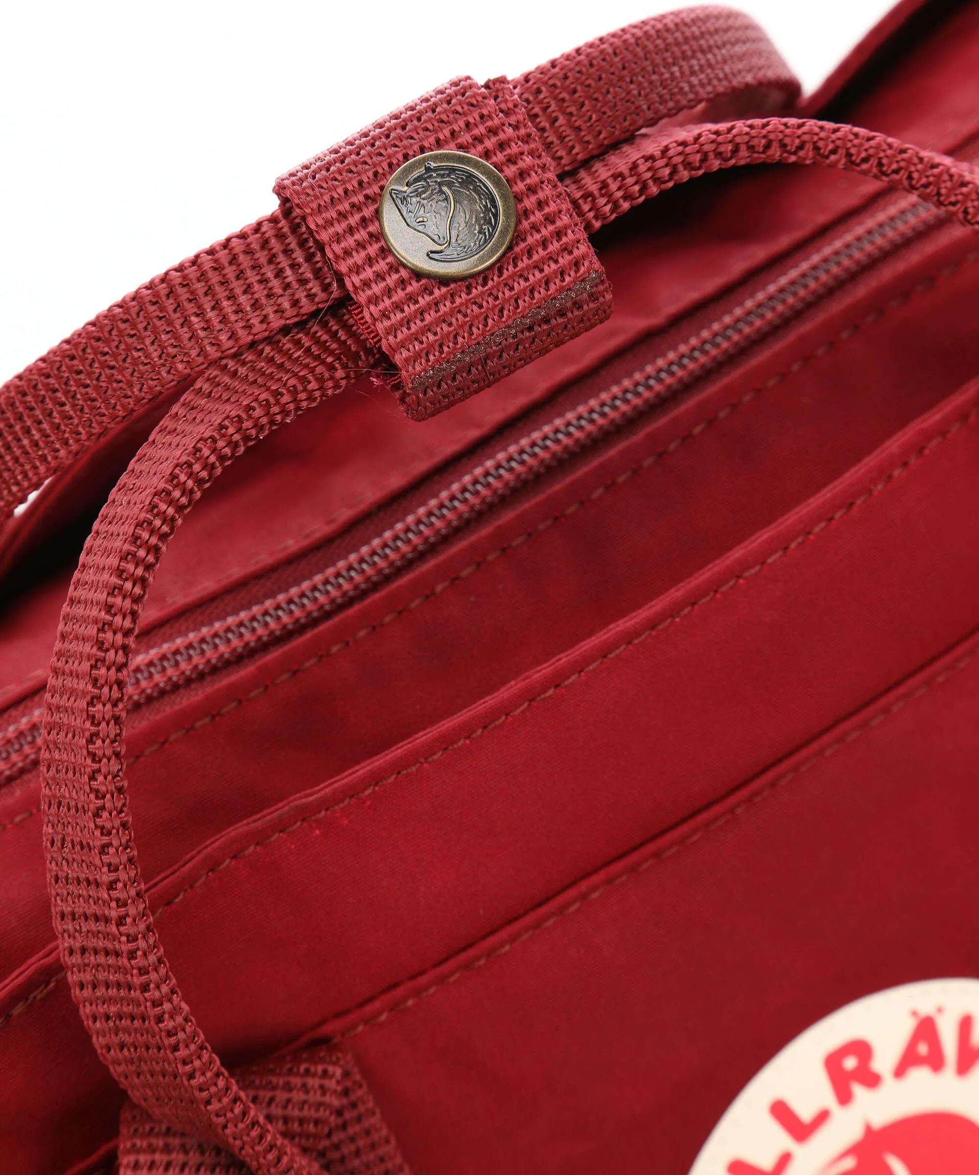  Fjällräven Kånken Totepack Borsa shopper cotone biologico, poliestere riciclato rosso scuro  