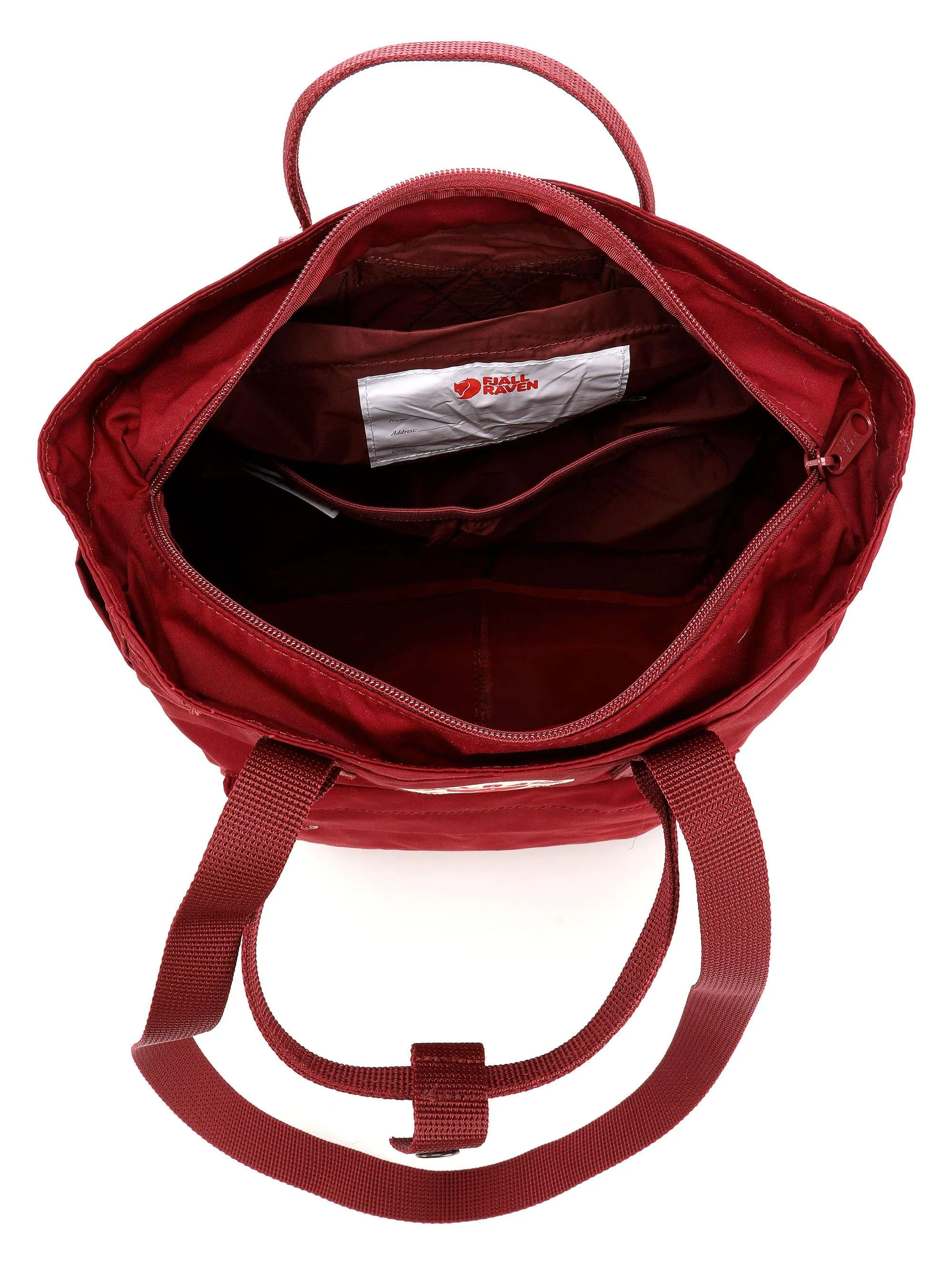  Fjällräven Kånken Totepack Borsa shopper cotone biologico, poliestere riciclato rosso scuro  