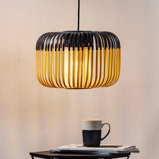 Forestier Bamboo Light S sospensione 35 cm nero