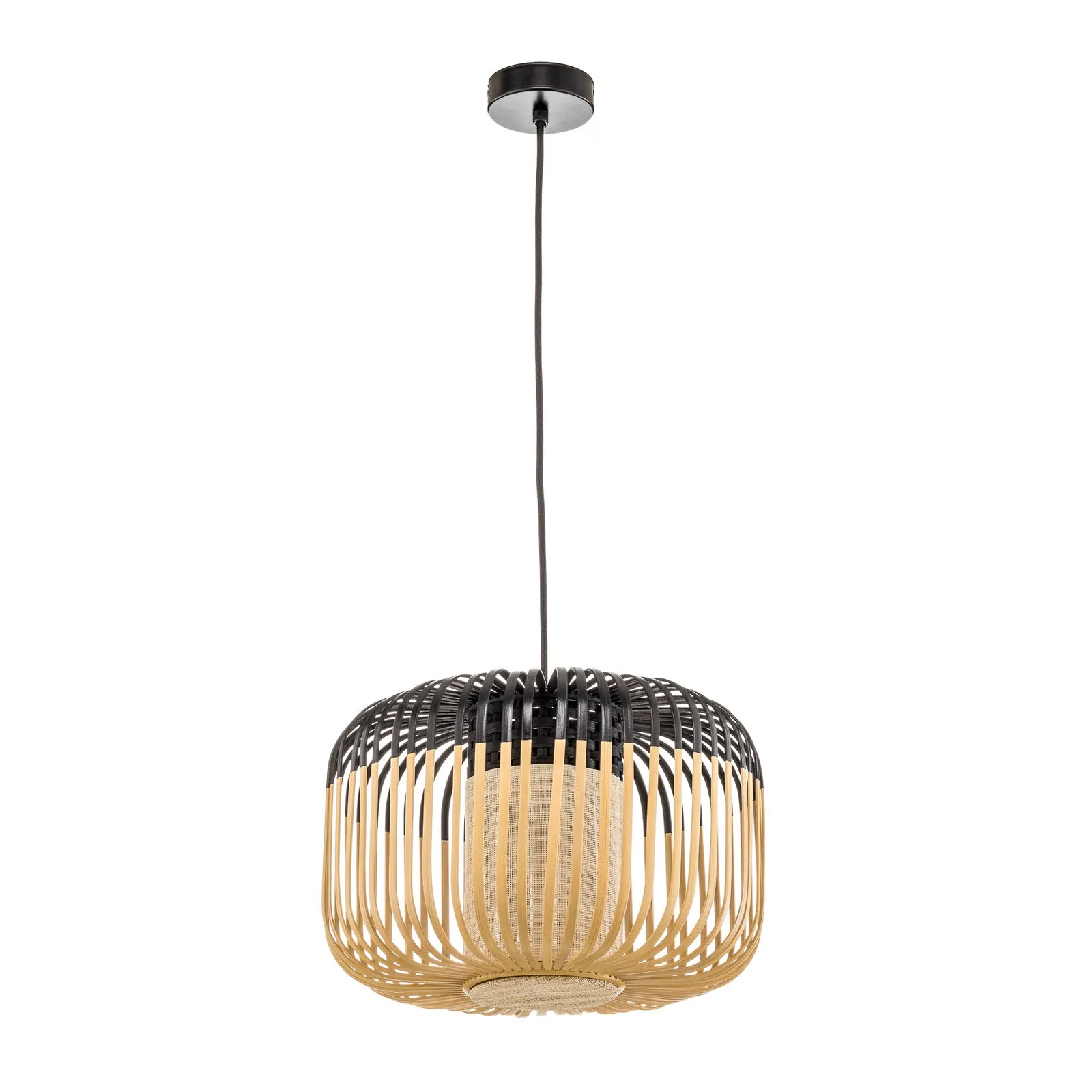 Forestier Bamboo Light S sospensione 35 cm nero