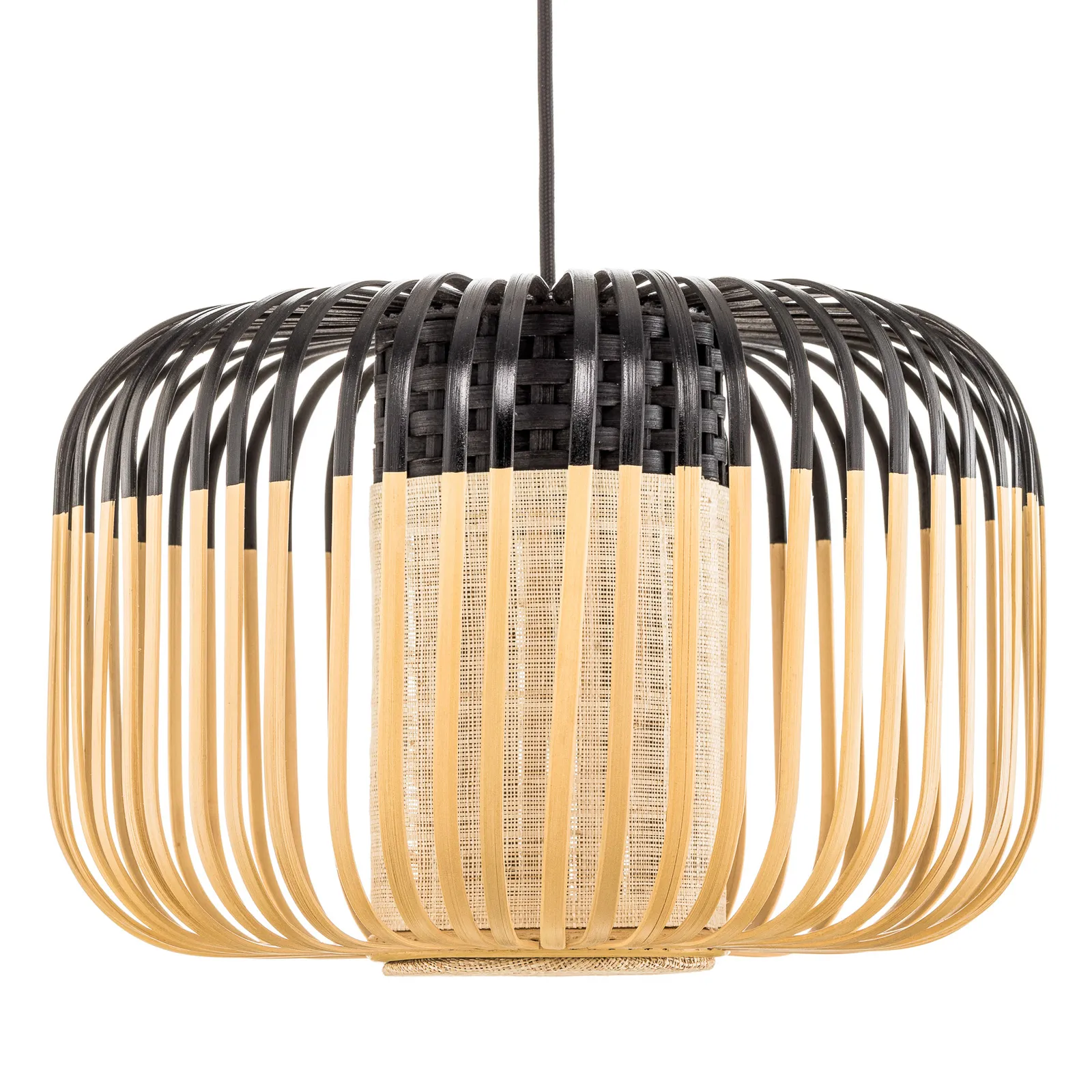 Forestier Bamboo Light S sospensione 35 cm nero