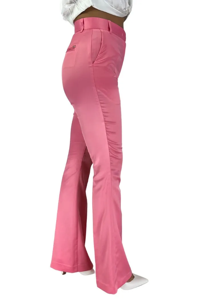 Fracomina pantalone bootcut in raso fr23sv3006w41101