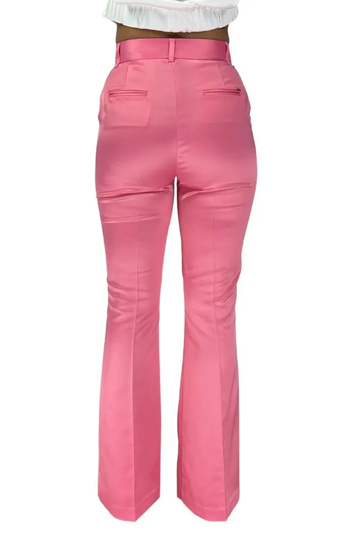 Fracomina pantalone bootcut in raso fr23sv3006w41101