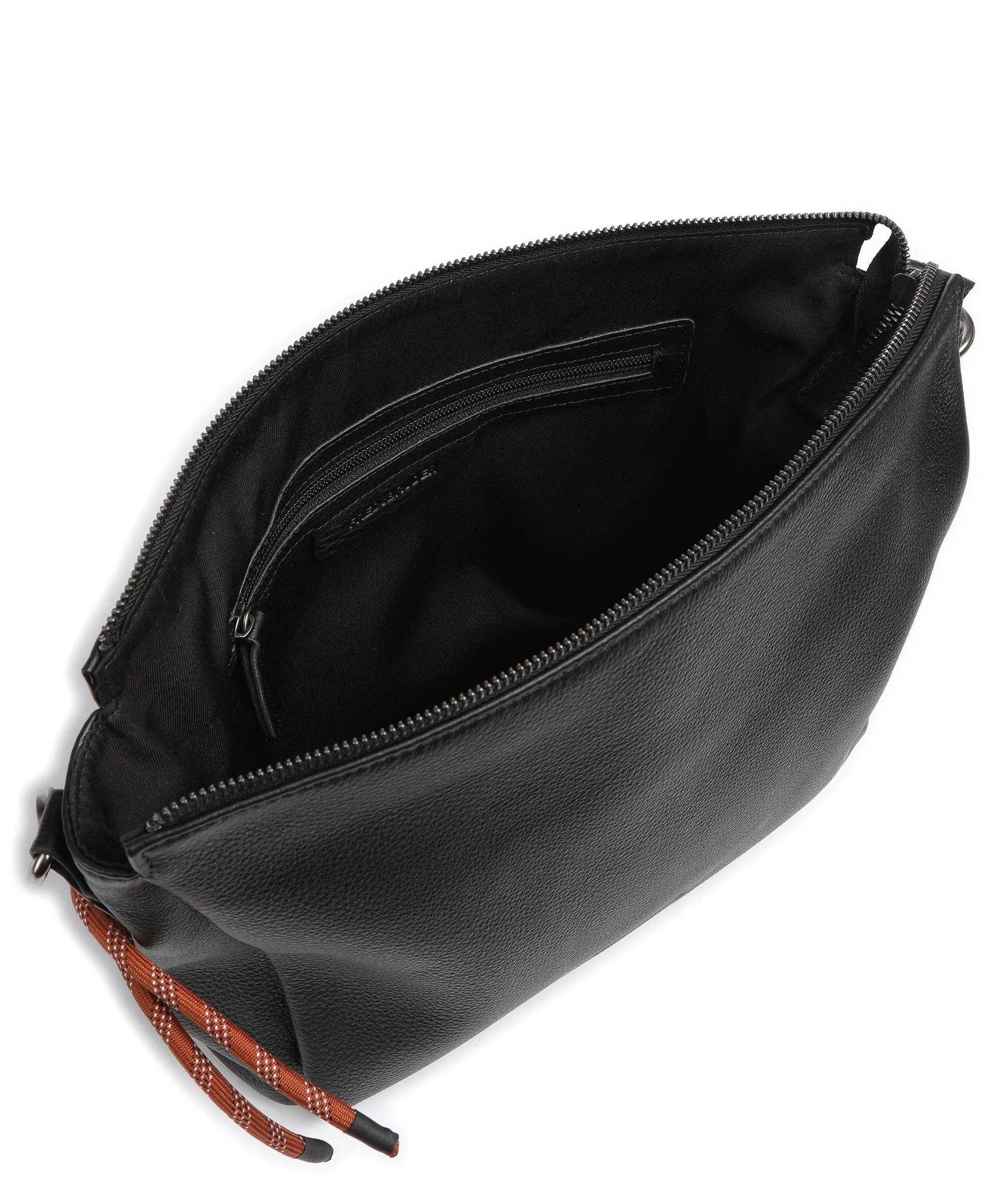  FredsBruder Nea Borsa hobo pelle di vacchetta grana nero  