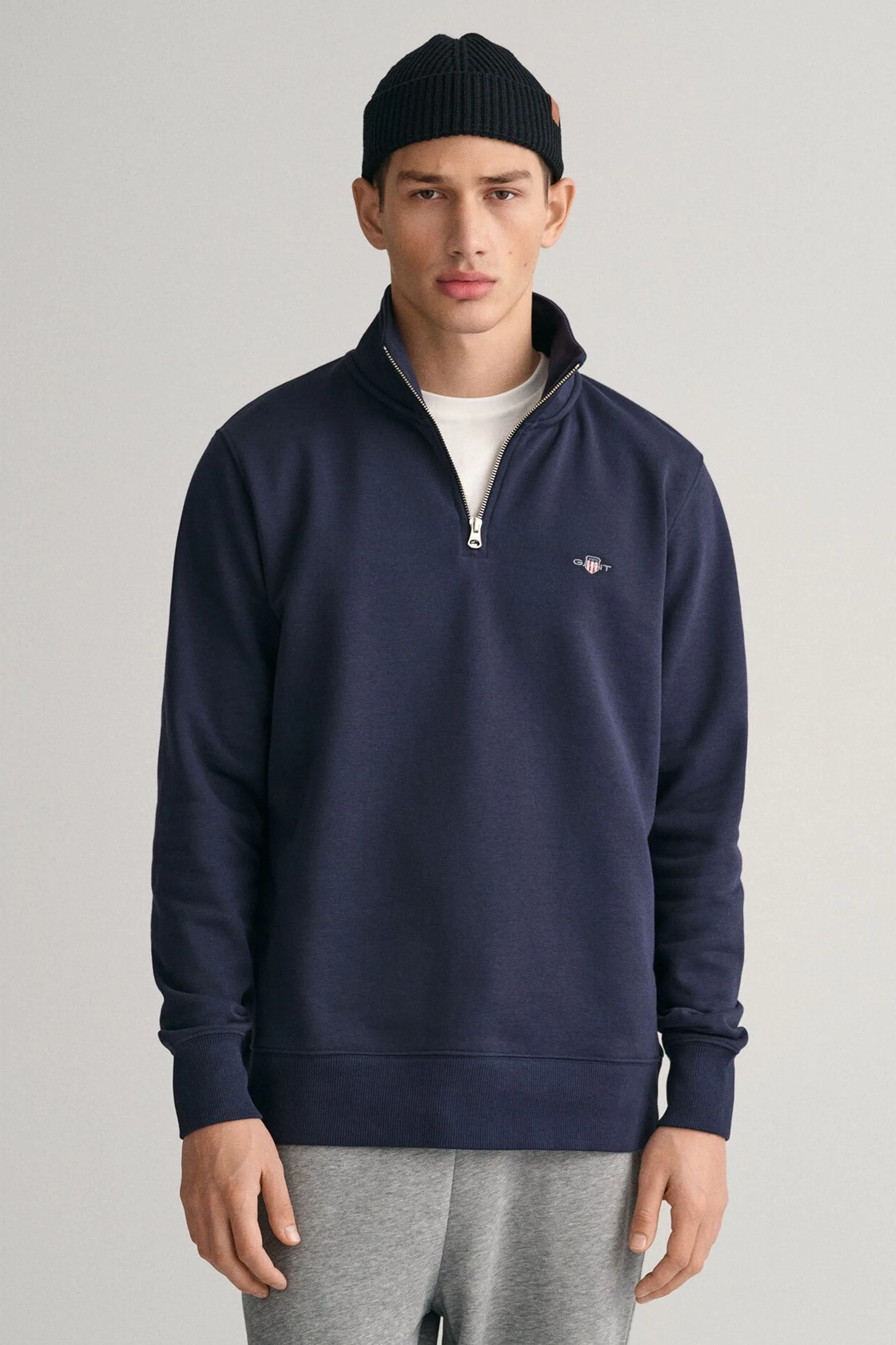 Gant Shield - Felpa con zip corta