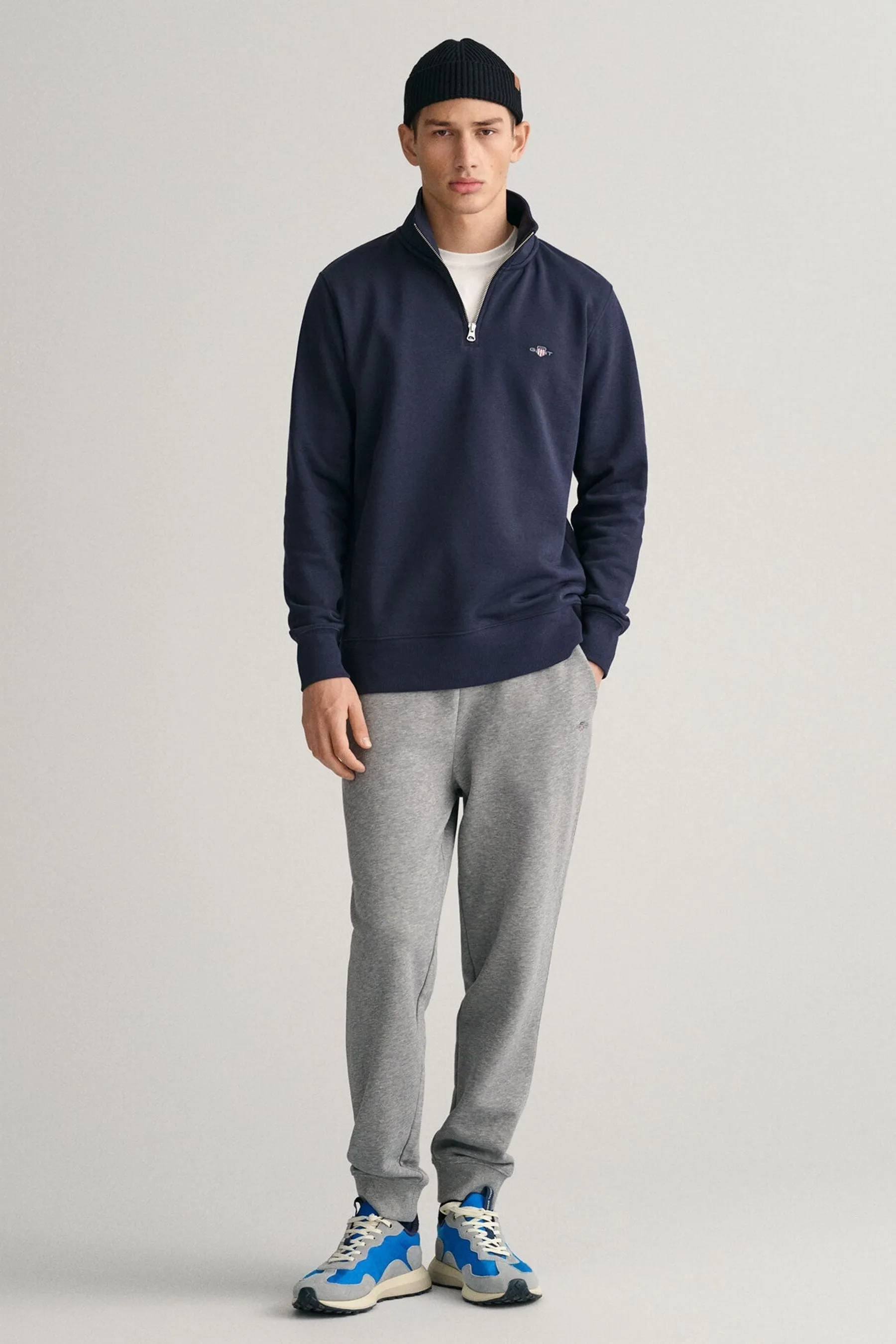 Gant Shield - Felpa con zip corta