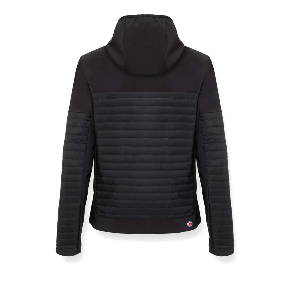 Giacca Con Cappuccio E Inserti Softshell , Nero