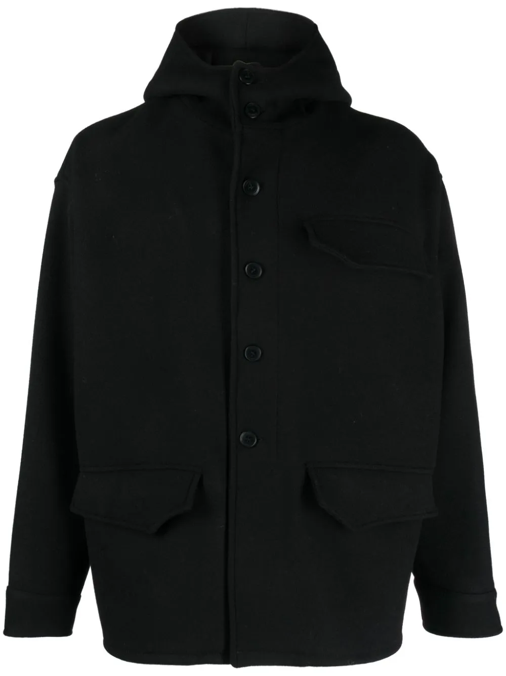 Giacca con cappuccio in nero - uomo