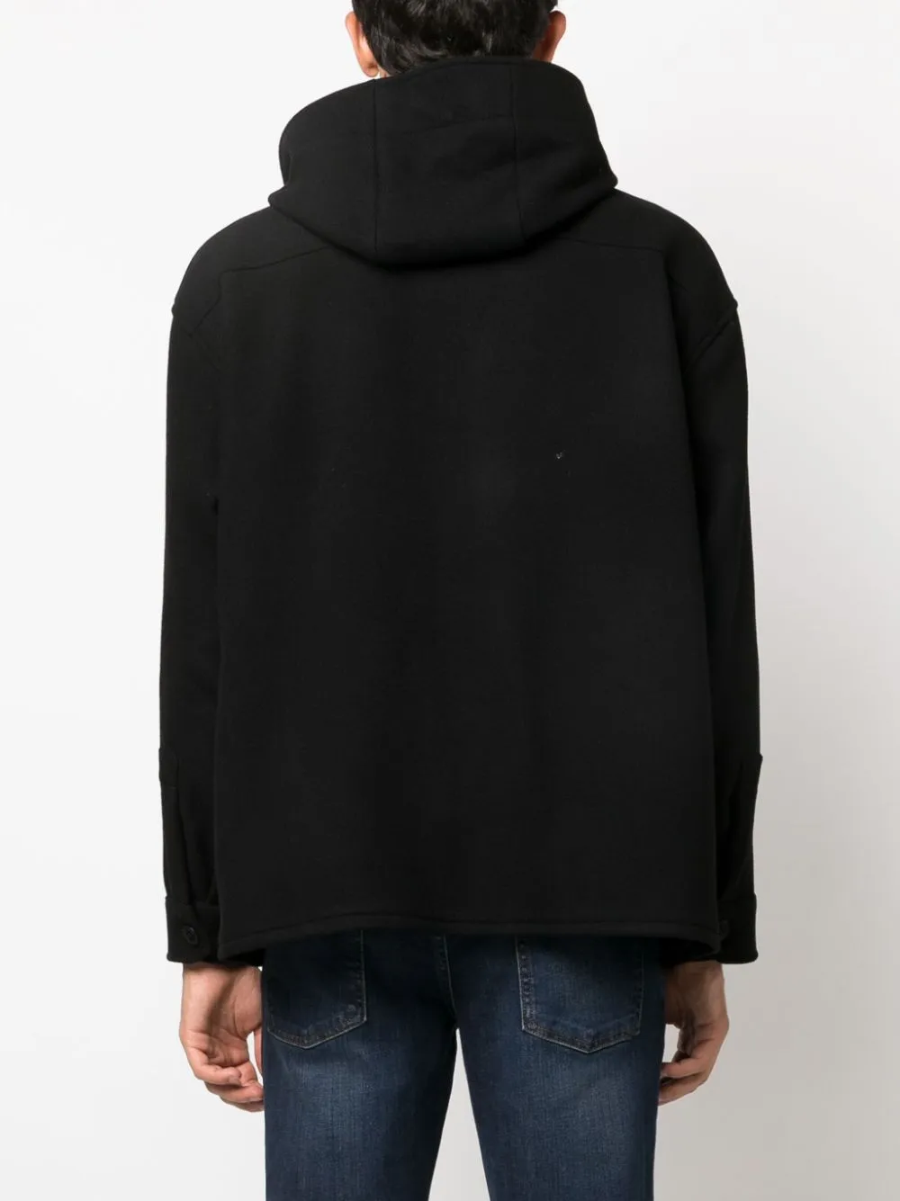 Giacca con cappuccio in nero - uomo