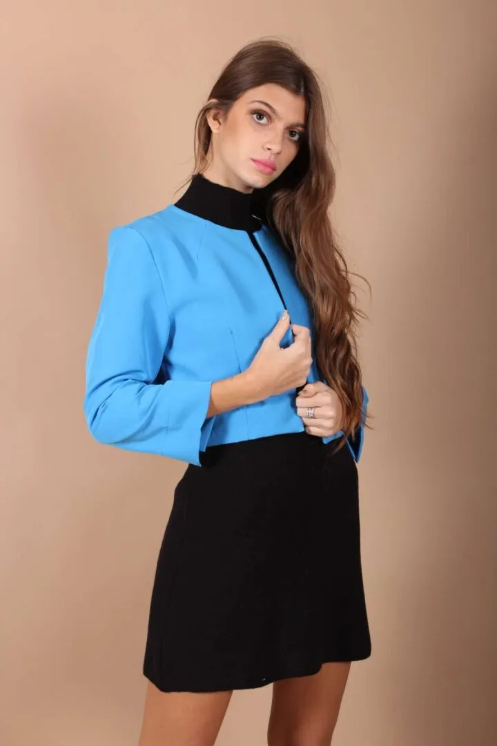 GIACCA CROP – Tre colori