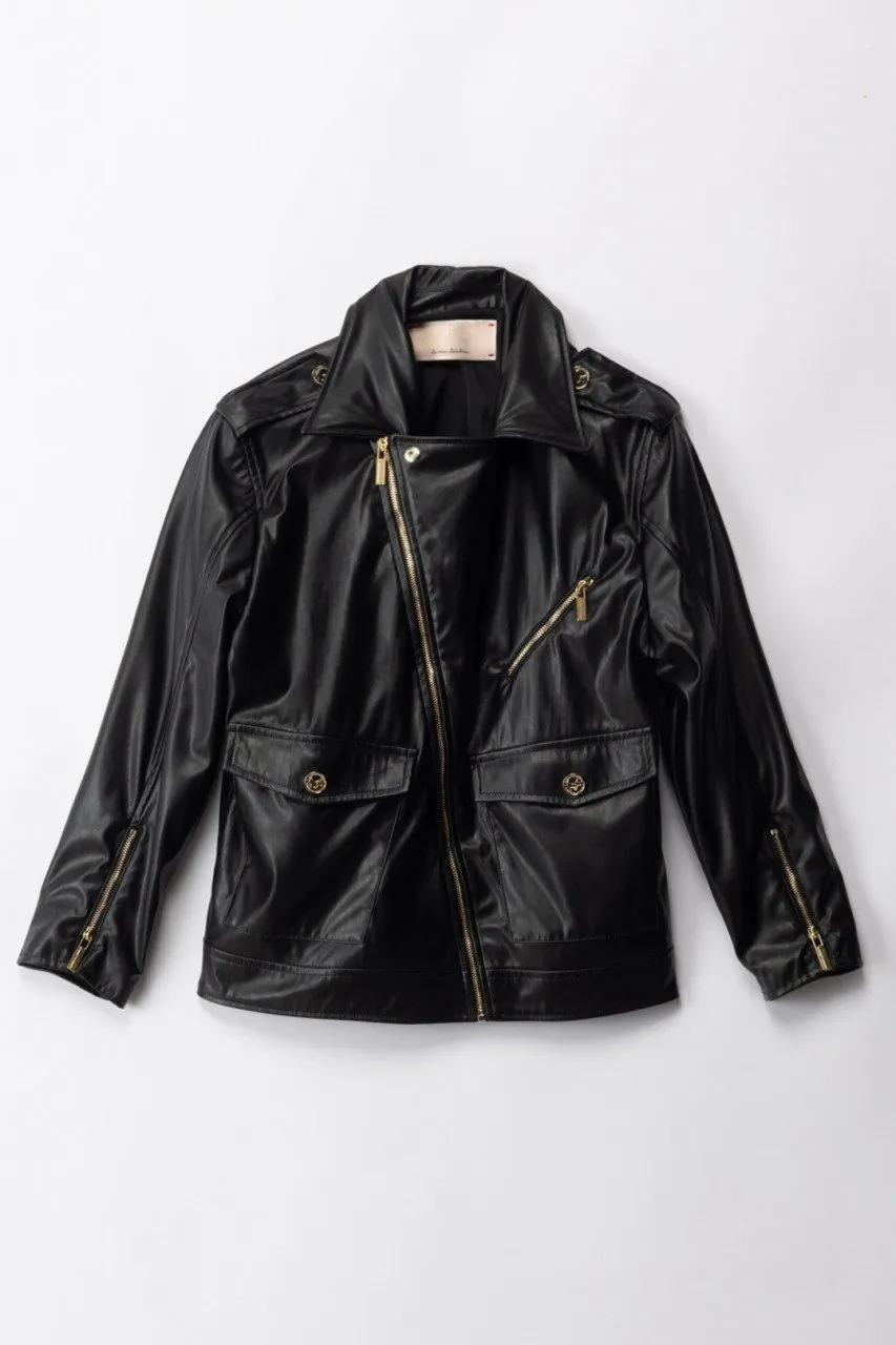 Giacca in pelle Black