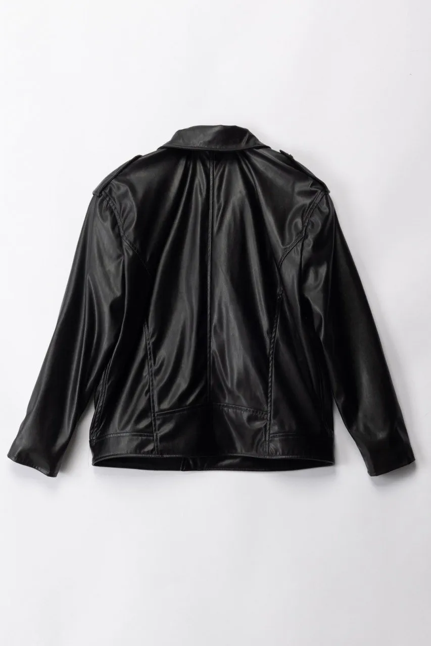 Giacca in pelle Black