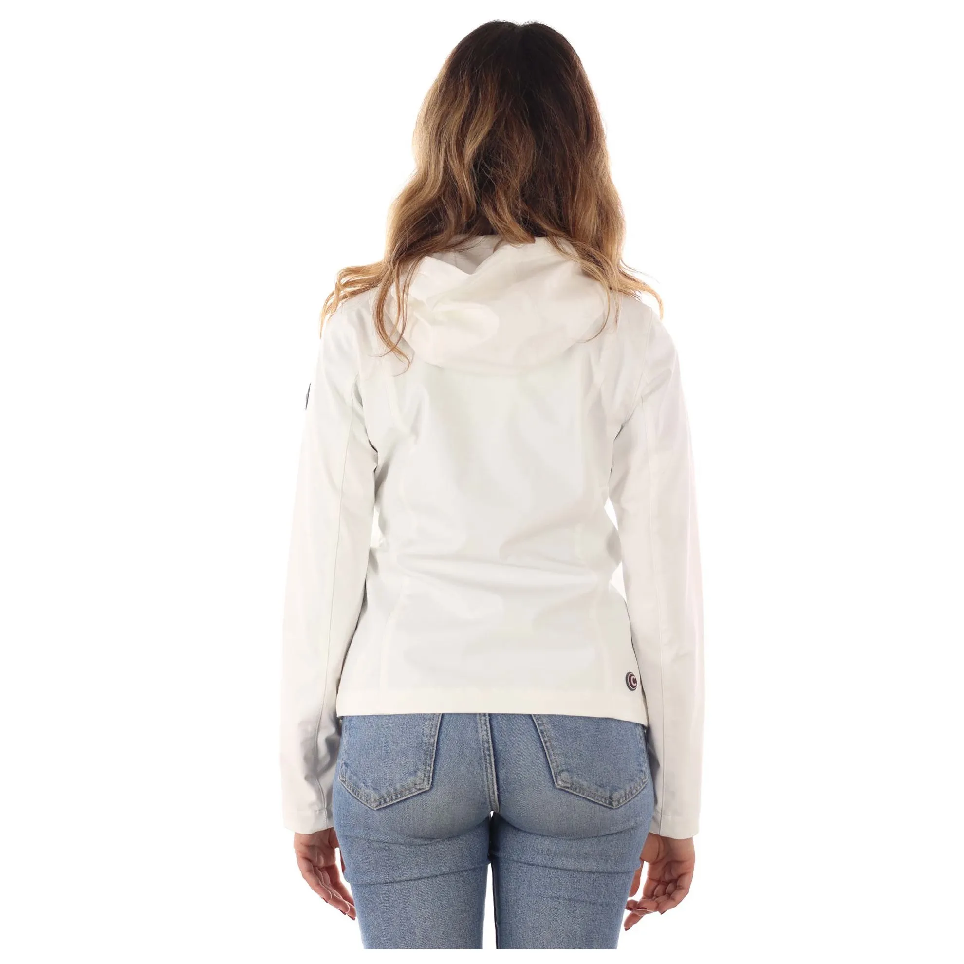 Giacca in softshell con cappuccio