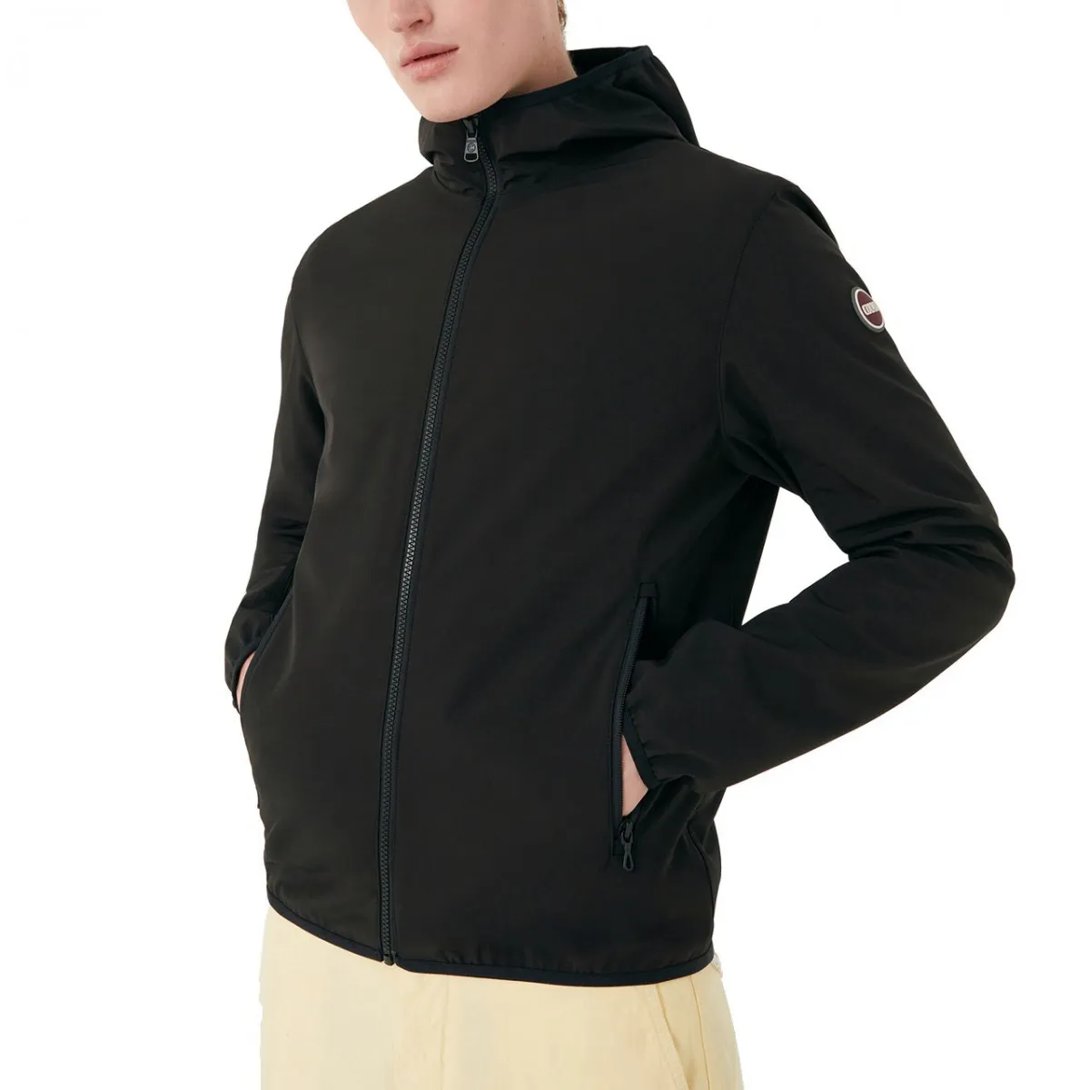 Giacca New Futurity In Softshell Con Cappuccio, Nero