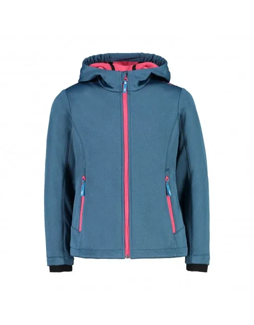 GIACCA SOFTSHELL CMP BAMBINA MELANGE 3A29385