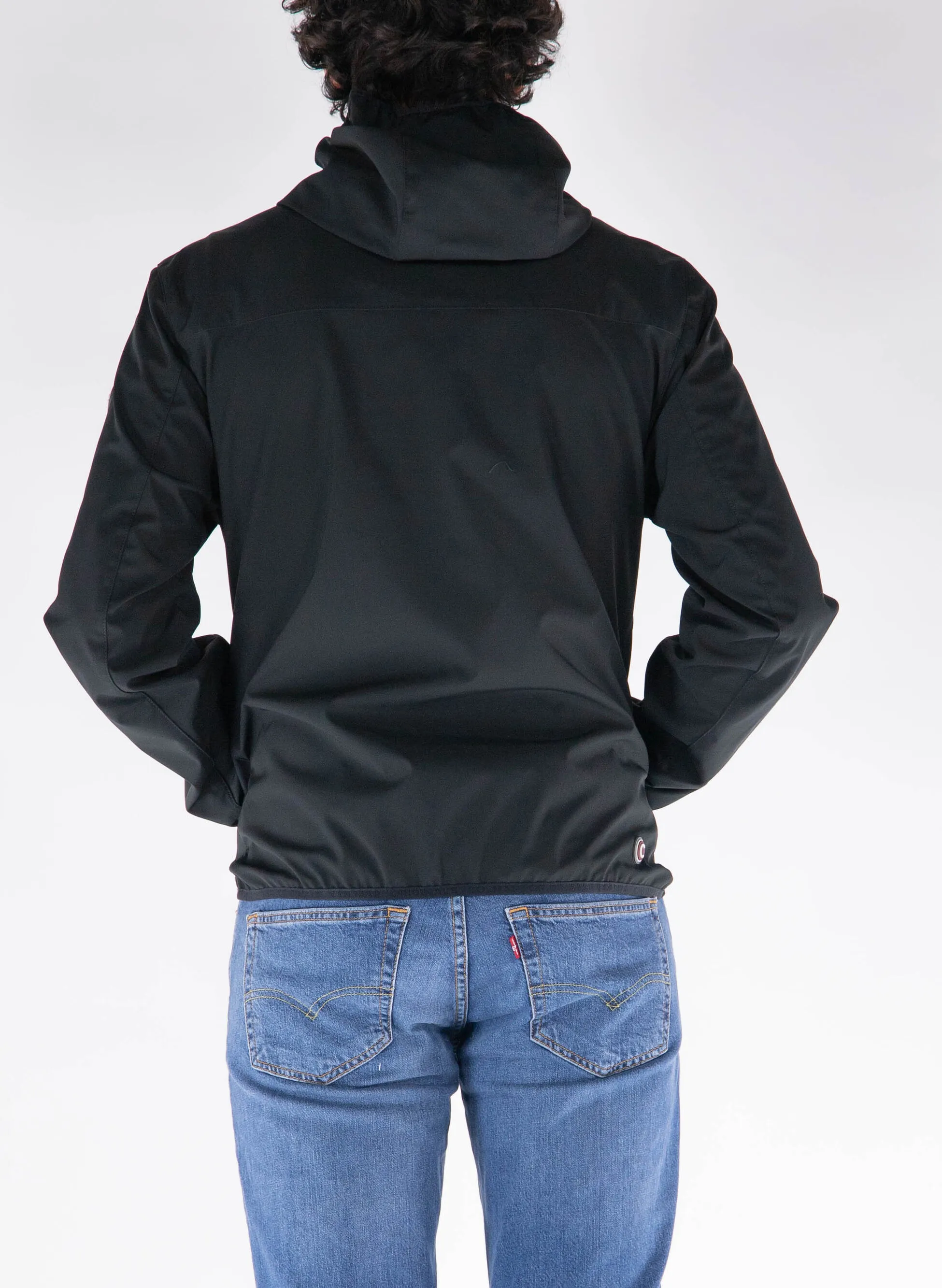 giacca softshell con cappuccio
