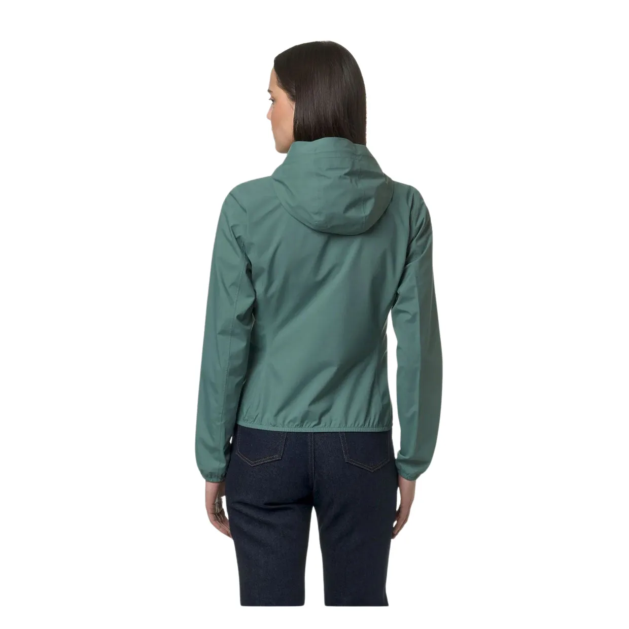 Giubbino Donna K-Way Lily Stretch Dot Verde