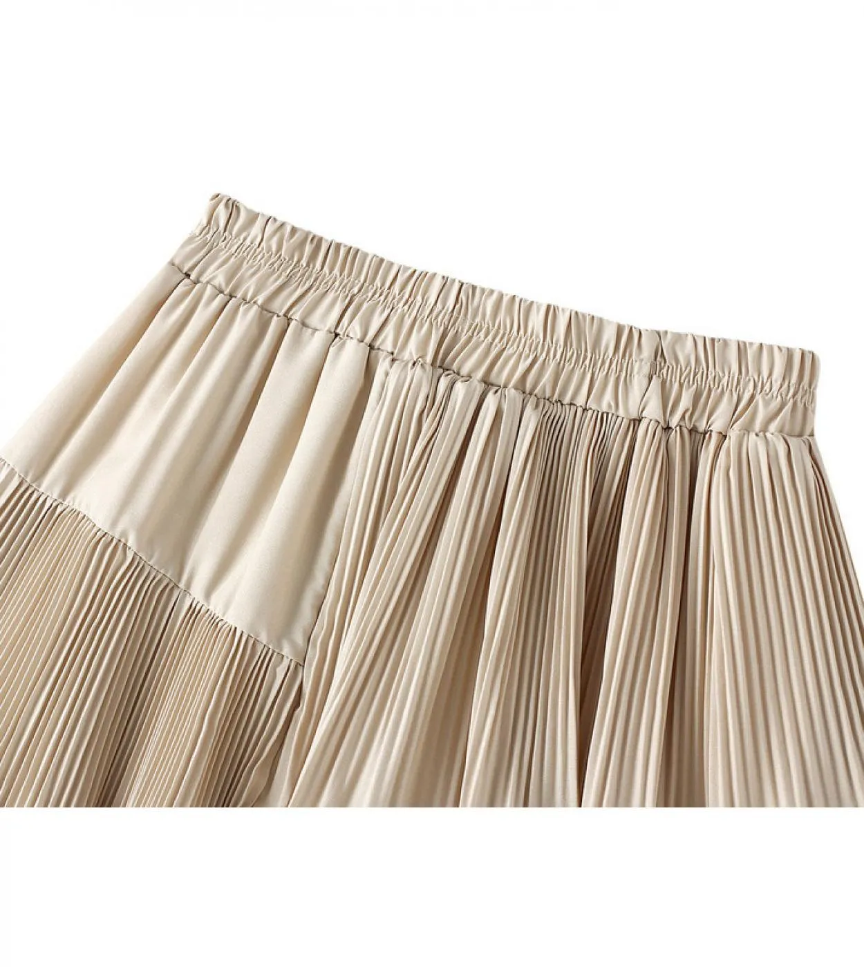 Gonna lunga midi estiva moda irregolare beige bianca donna primavera autunno casual gonne a vita alta con volant a vita alta fem