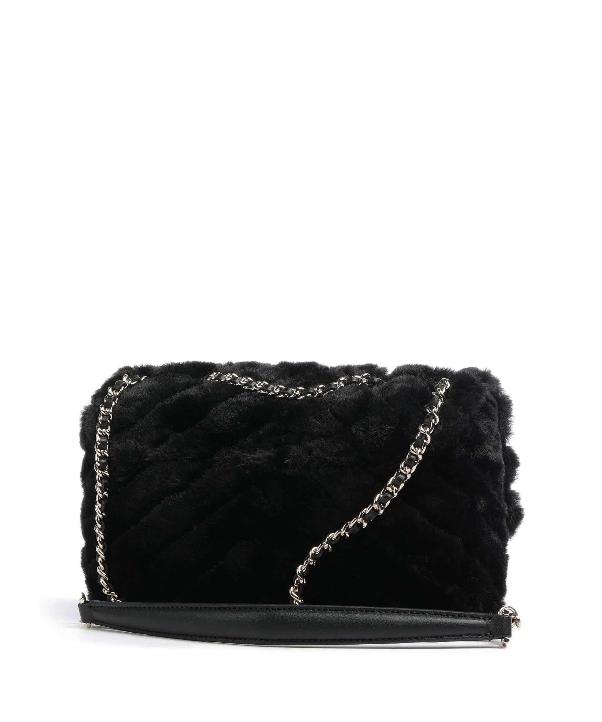  Guess Katine Borsa a spalla eco-pelliccia nero  