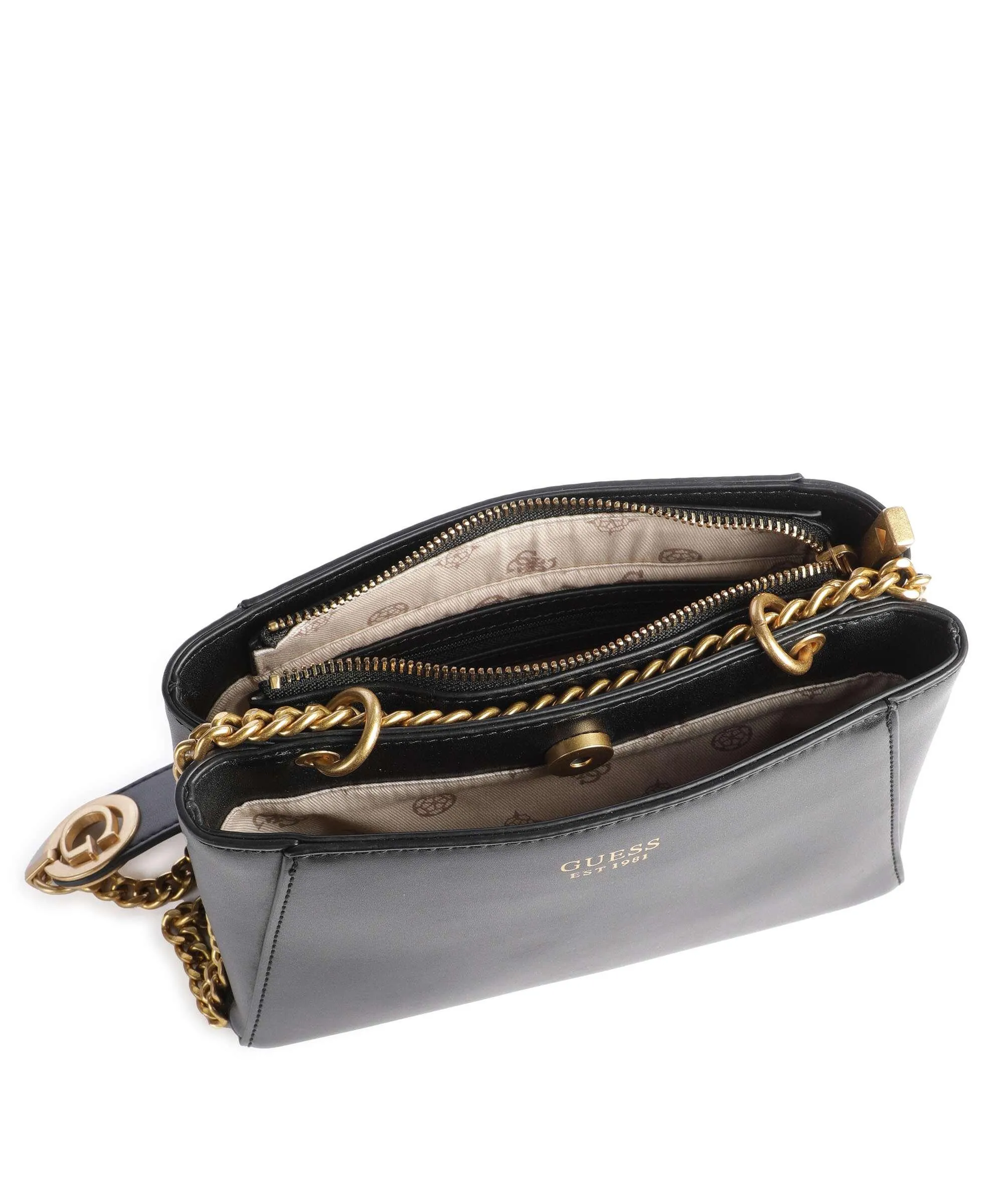  Guess Masie Borsa a tracolla pelle sintetica nero  