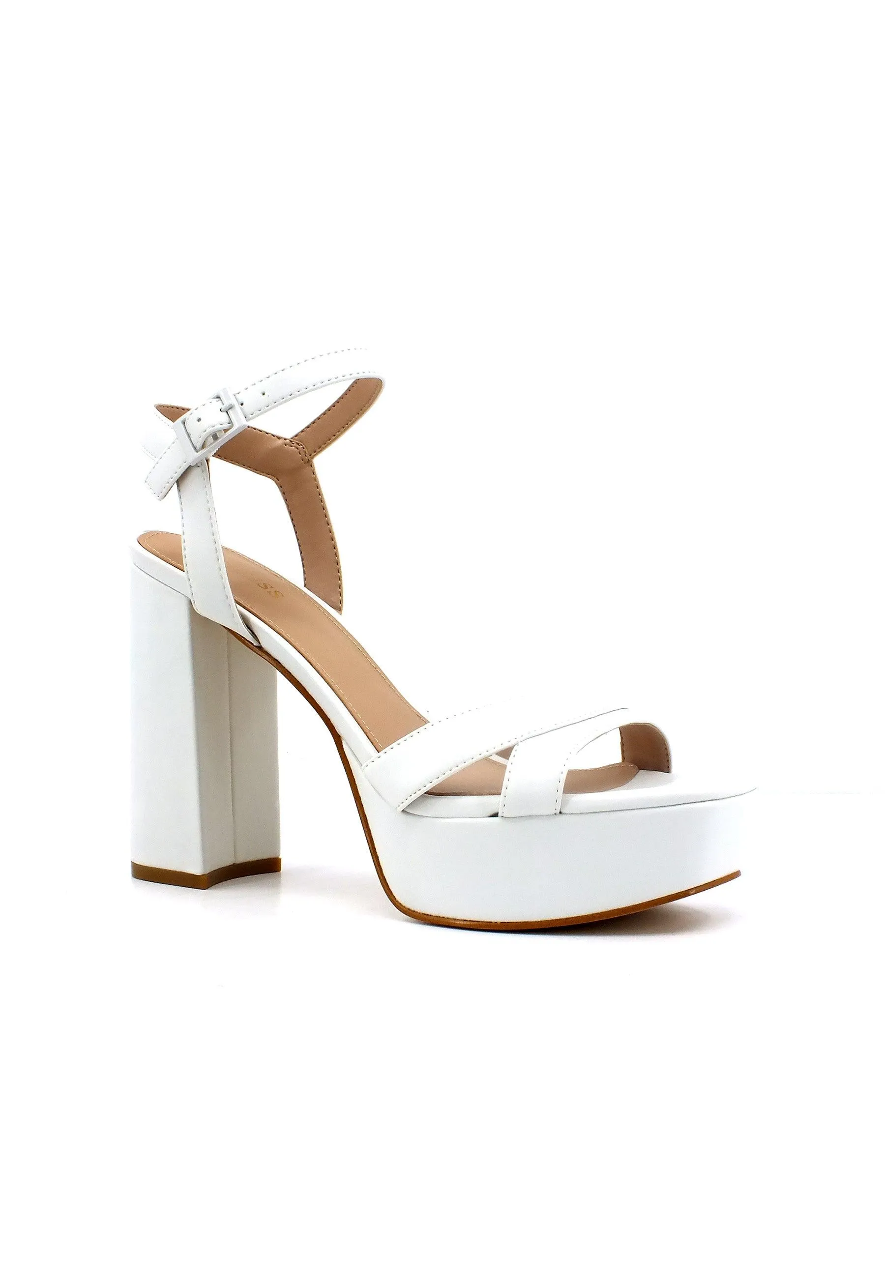 GUESS Sandalo Tacco Alto Donna White FL6ZLEELE03