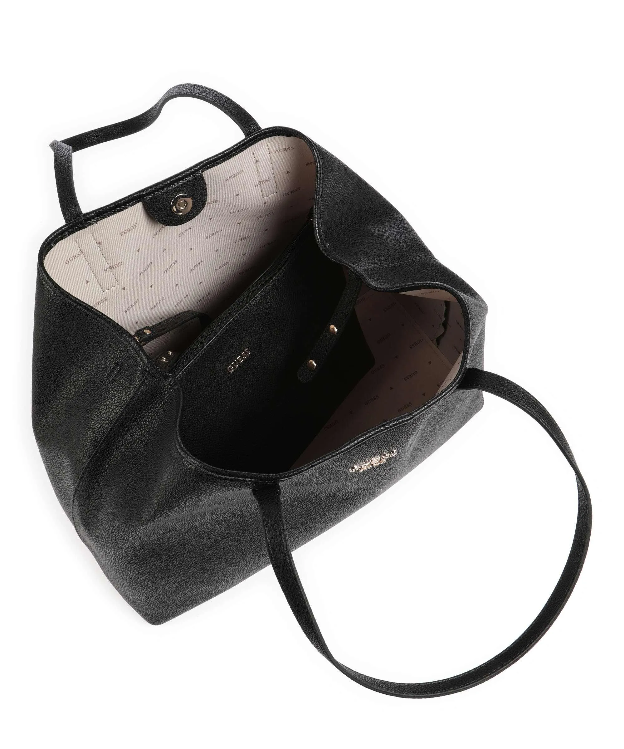  Guess Vikky Borsa shopper pelle sintetica nero  