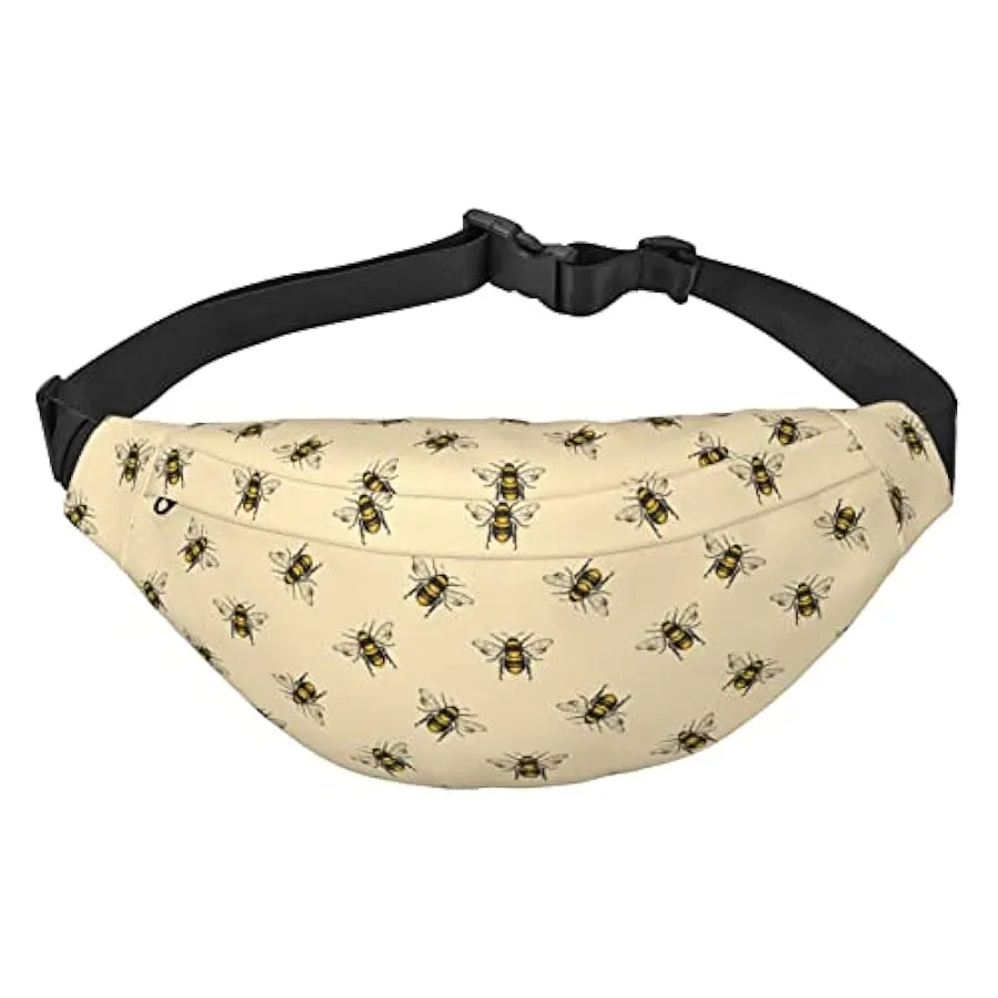 Honey Bee Marsupio per donne uomini marsupio cintura regolabile casual petto borsa marsupio, per viaggi escursionismo marsupio, 