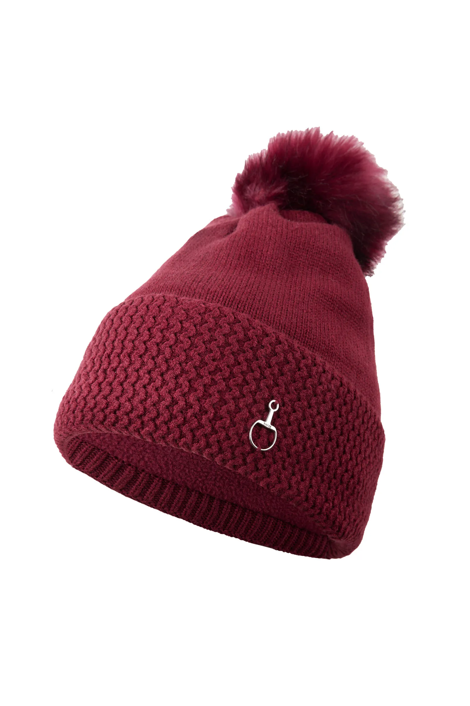 Horze Arya Cappello lavorato a maglia con pompon