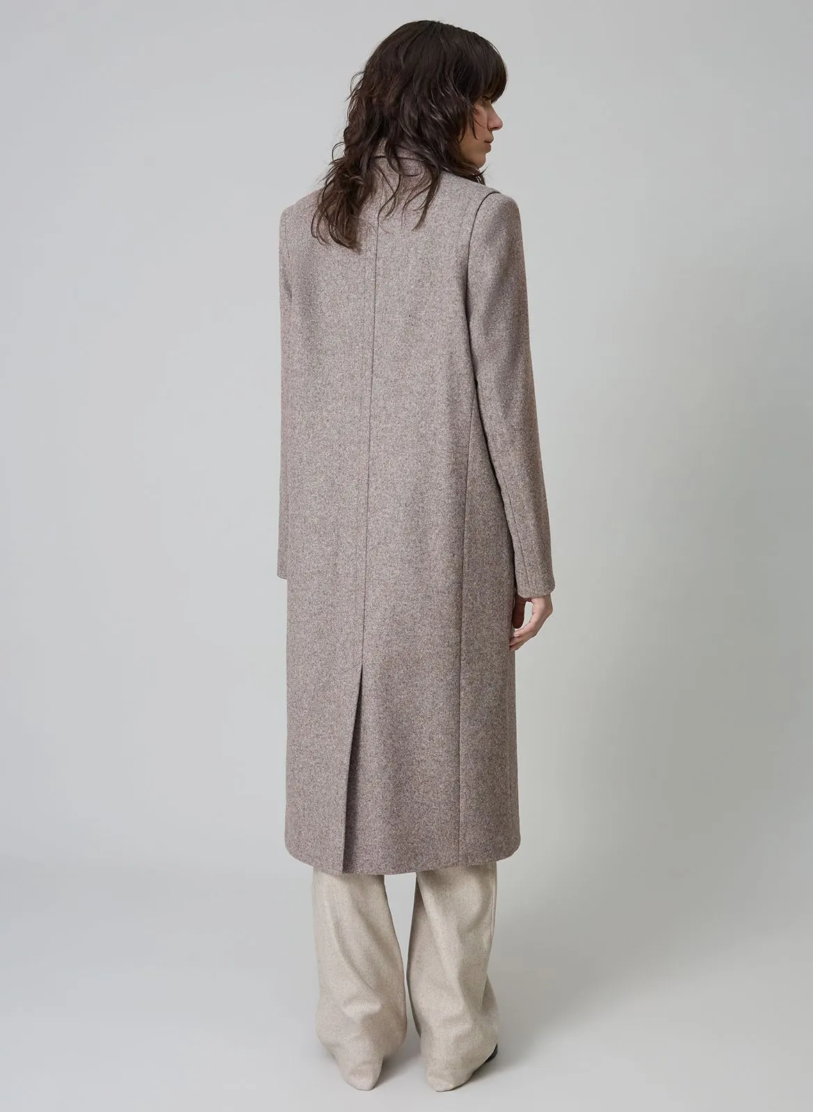  IKKS   Cappotto con revers in lana | Beige