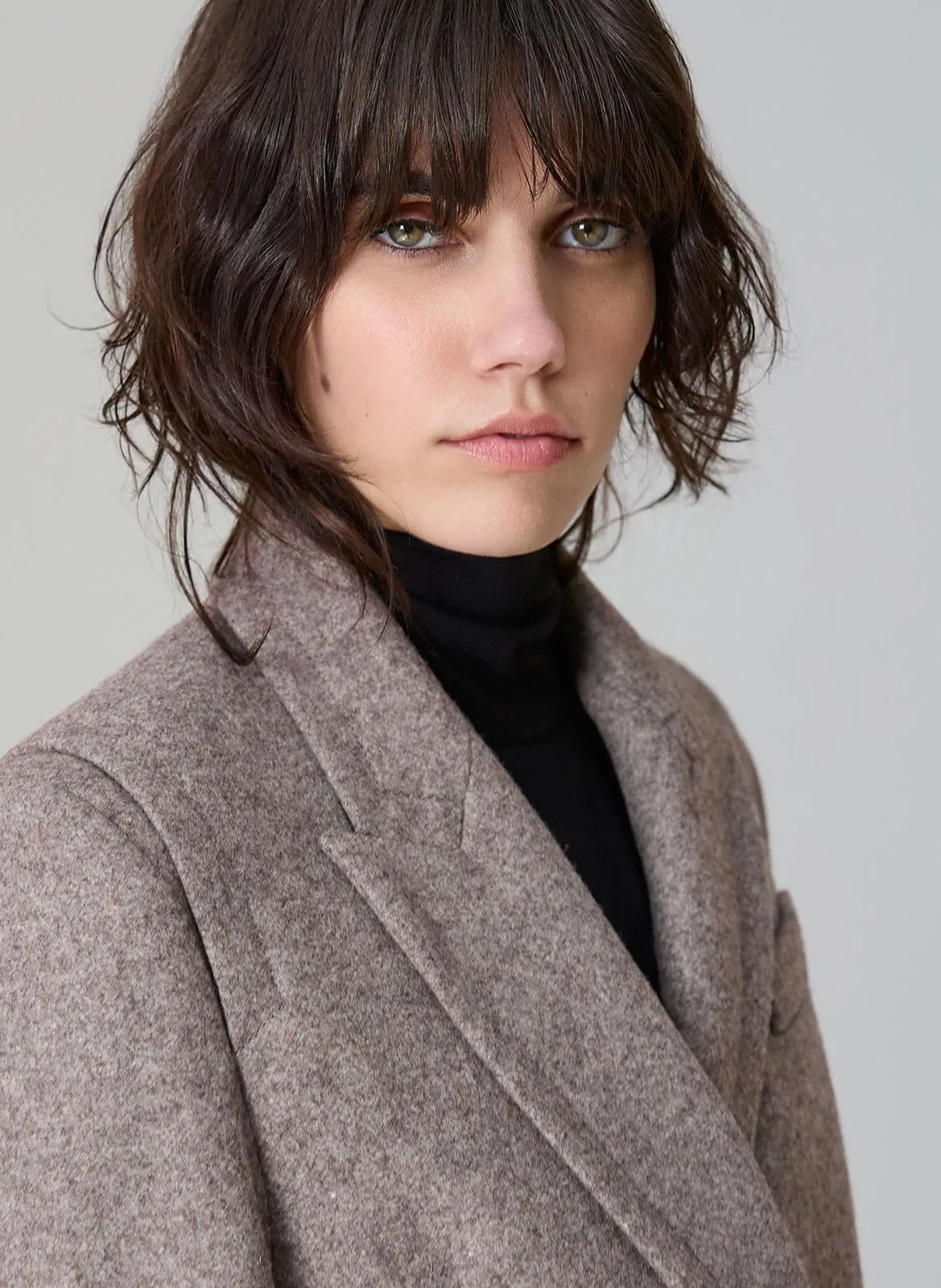  IKKS   Cappotto con revers in lana | Beige