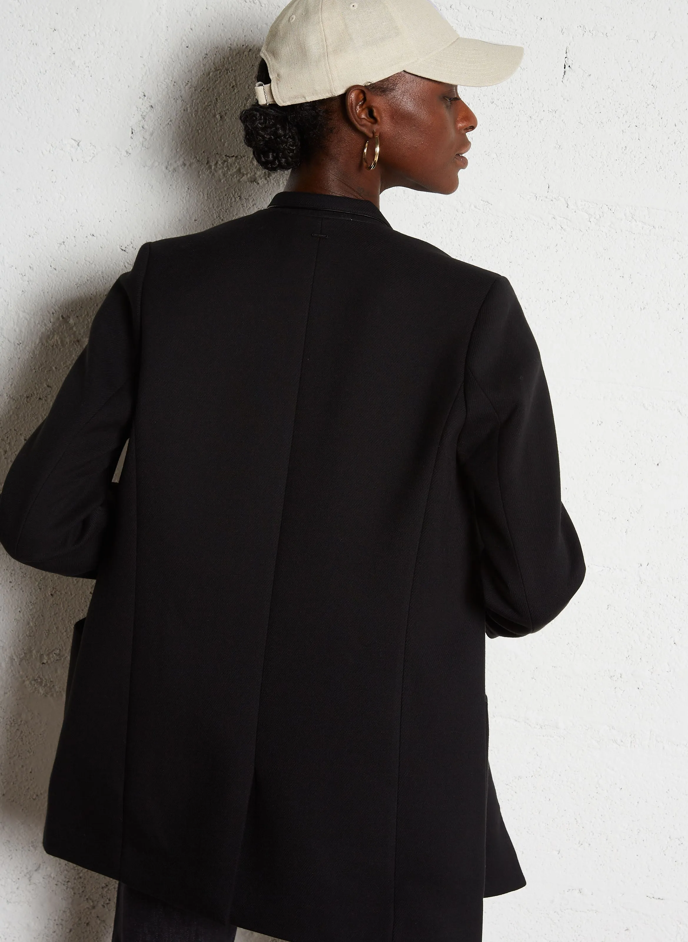  IKKS   Cappotto con taglio sartoriale diritto | Nero