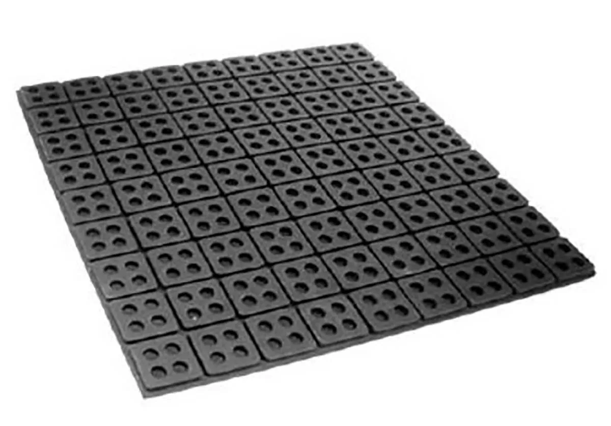 Imbottitura antivibrazioni RS PRO in Gomma, 457 x 457mm