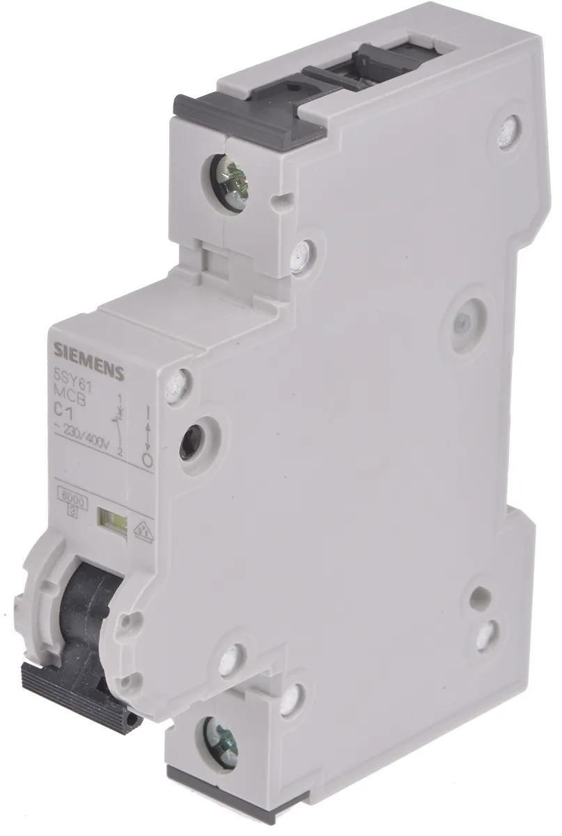 Interruttore magnetotermico Siemens, 1P 1A 6 kA, Tipo C