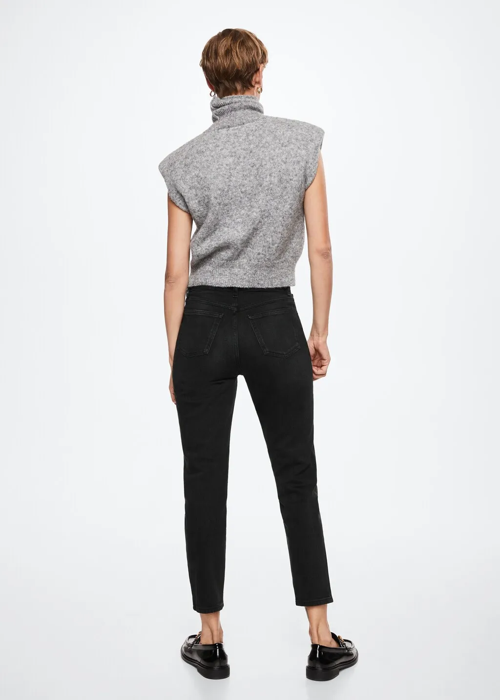 Jeans mom comfort vita alta