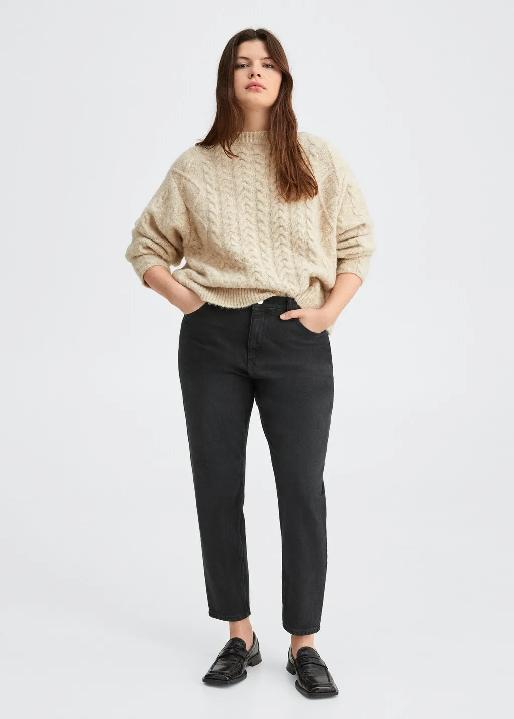 Jeans mom comfort vita alta