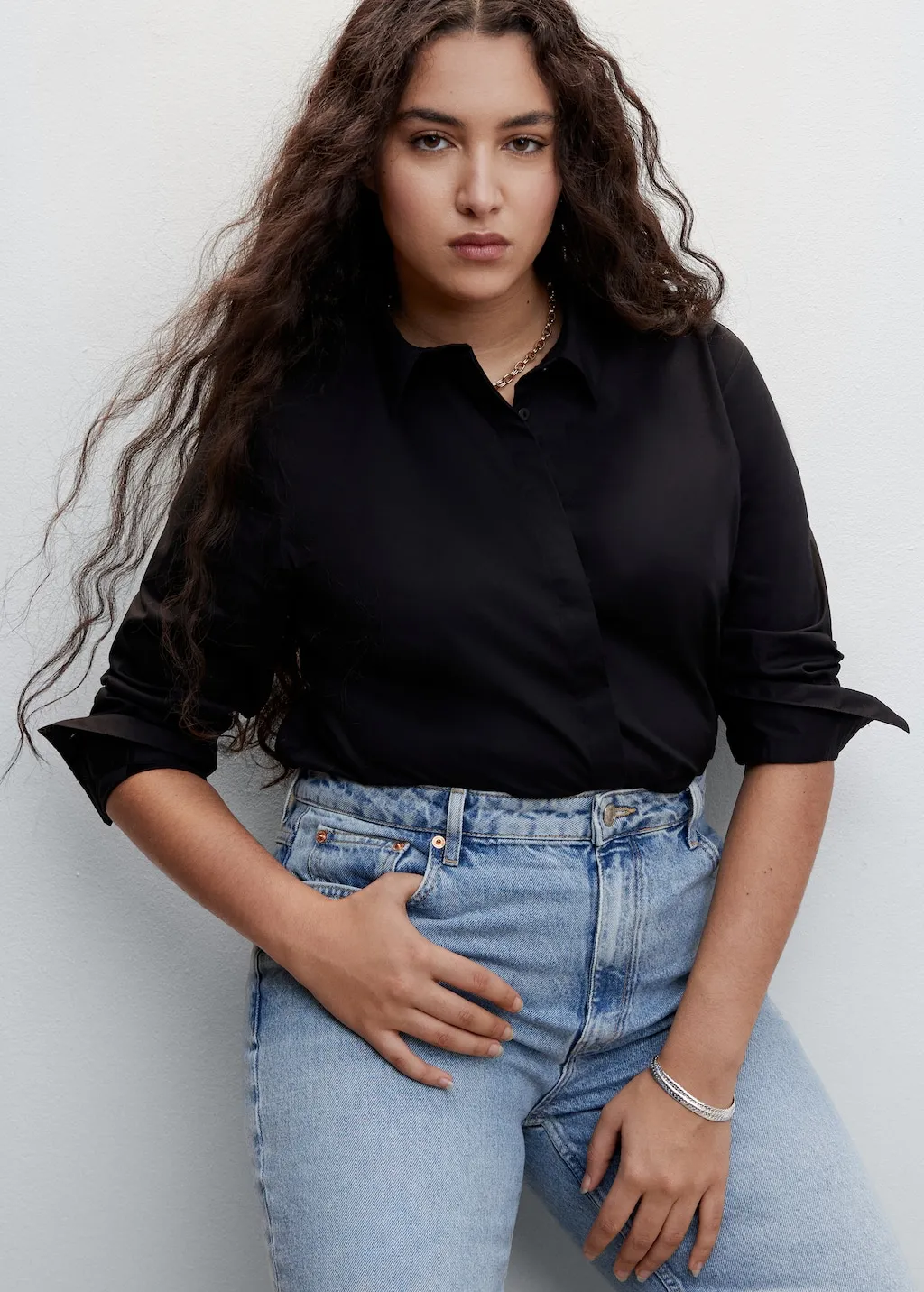 Jeans mom vita alta