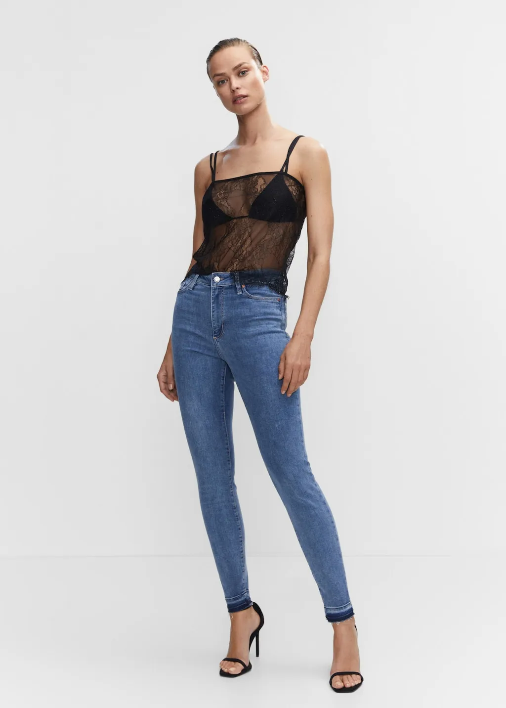 Jeans skinny vita alta