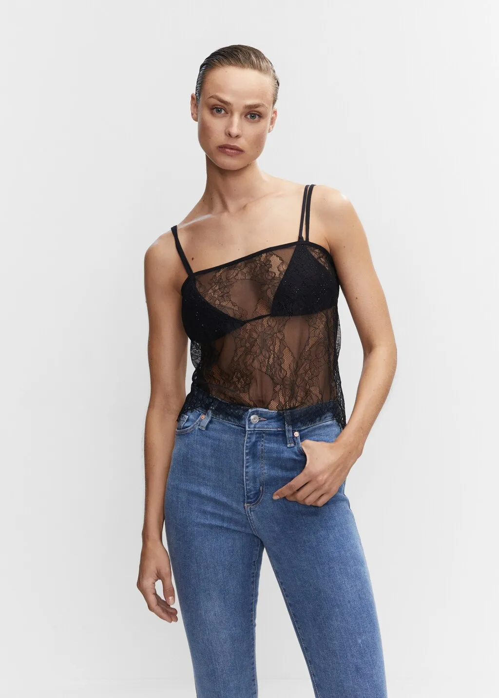 Jeans skinny vita alta