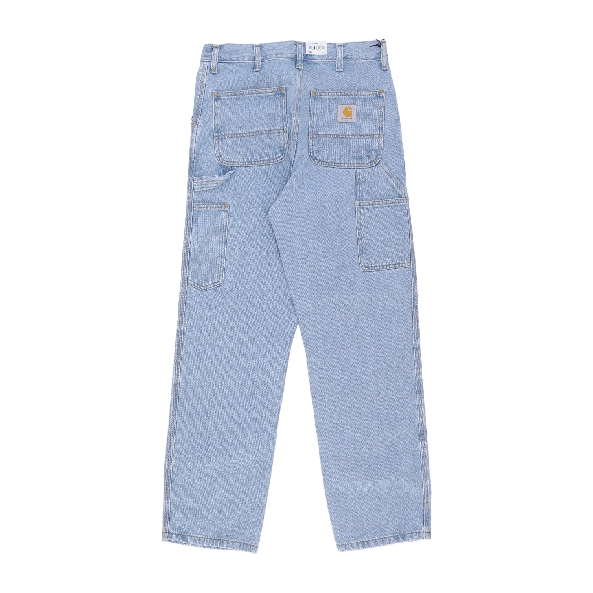 Jeans Uomo Single Knee Pant Blue Heavy Stone Bleached