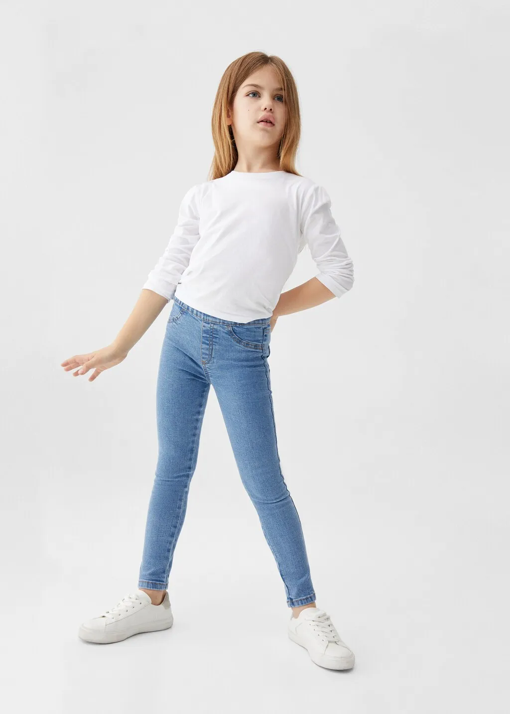 Jeggings a vita alta elasticizzati