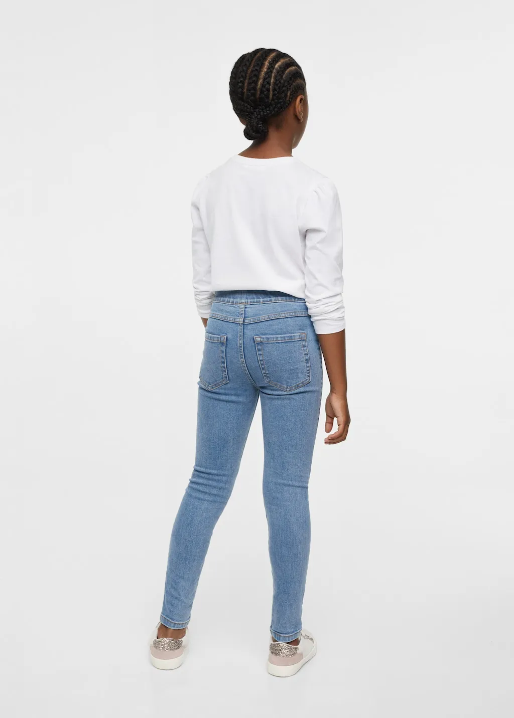 Jeggings a vita alta elasticizzati