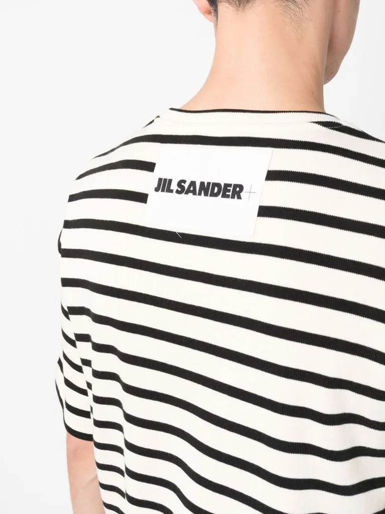 jil sander T-shirt a righe