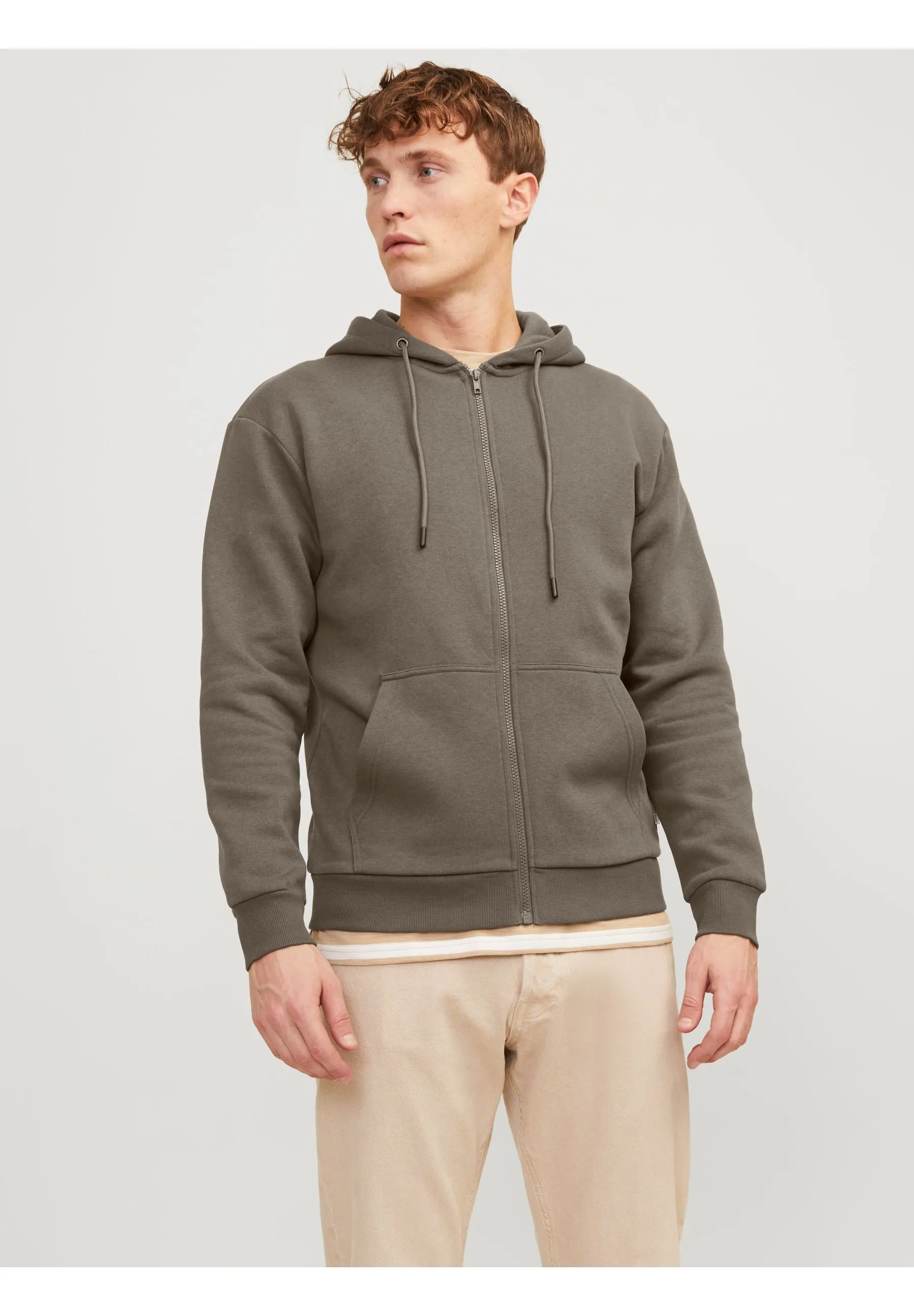 JJEBRADLEY ZIP HOOD - Felpa con zip