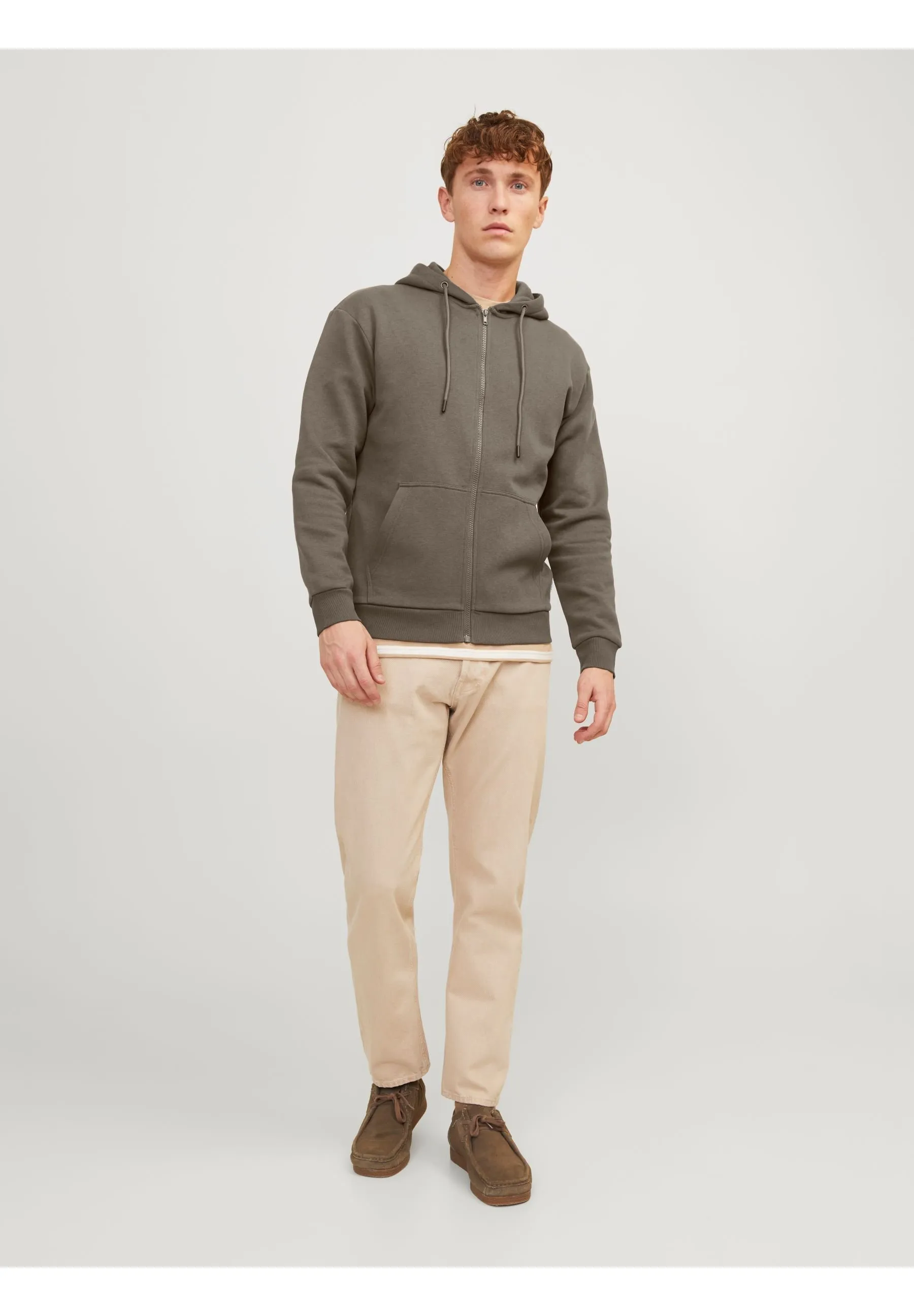 JJEBRADLEY ZIP HOOD - Felpa con zip