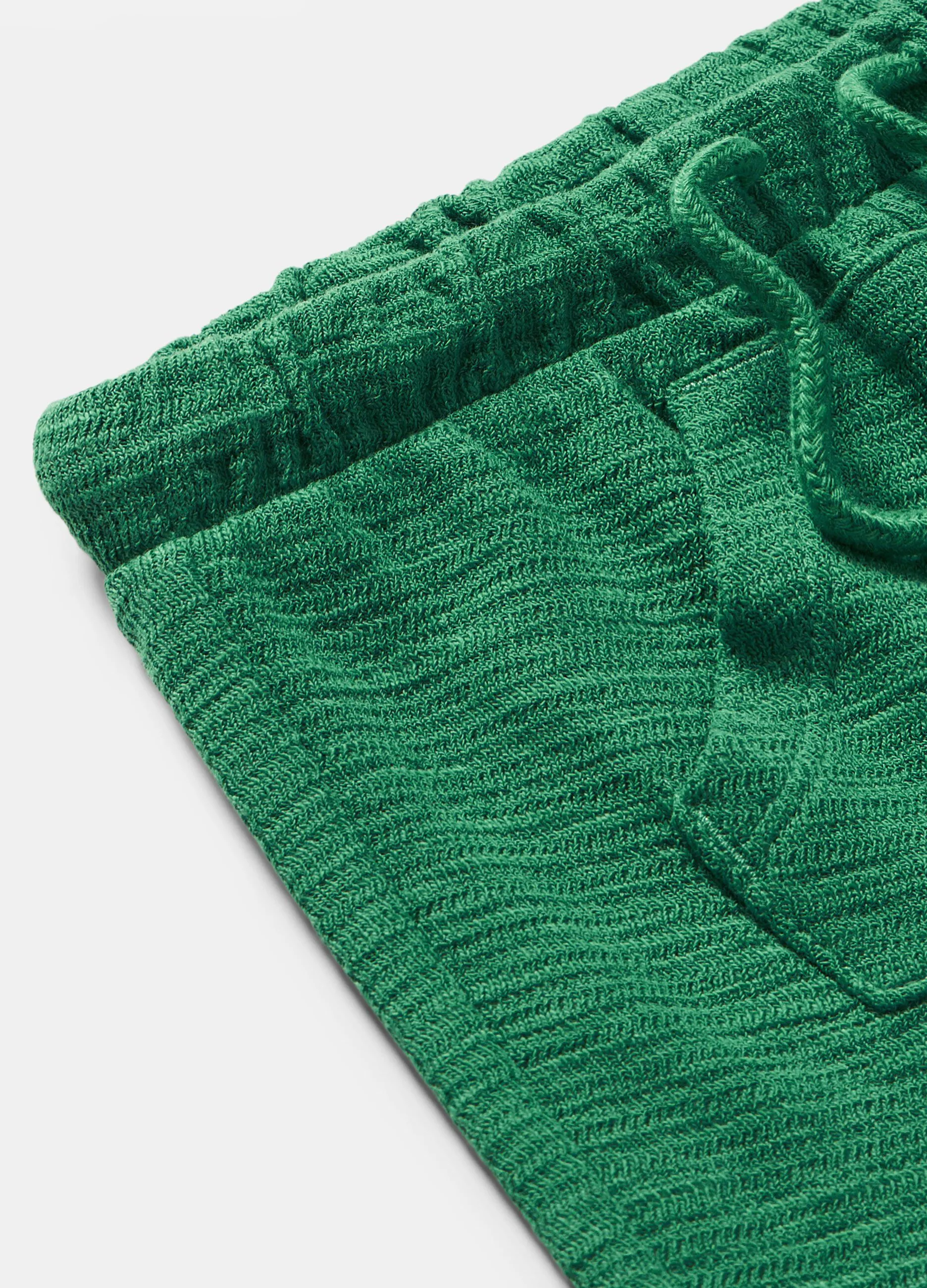 Joggers in cotone con tasca a marsupio neonato