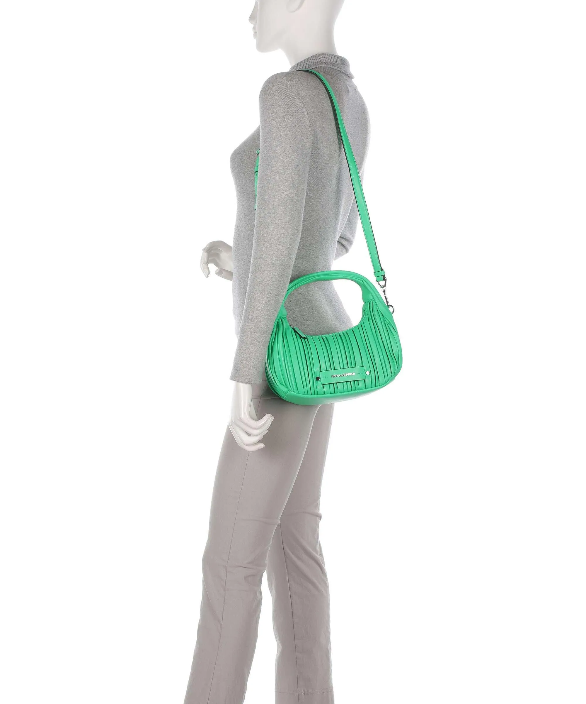  Karl Lagerfeld K/Kushion Small Borsa a mano poliuretano riciclato, poliuretano verde  