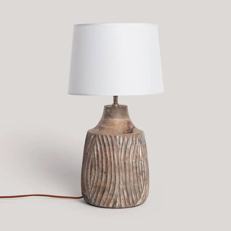 Lampada da Tavolo Legno Tanmay ILUZZIA