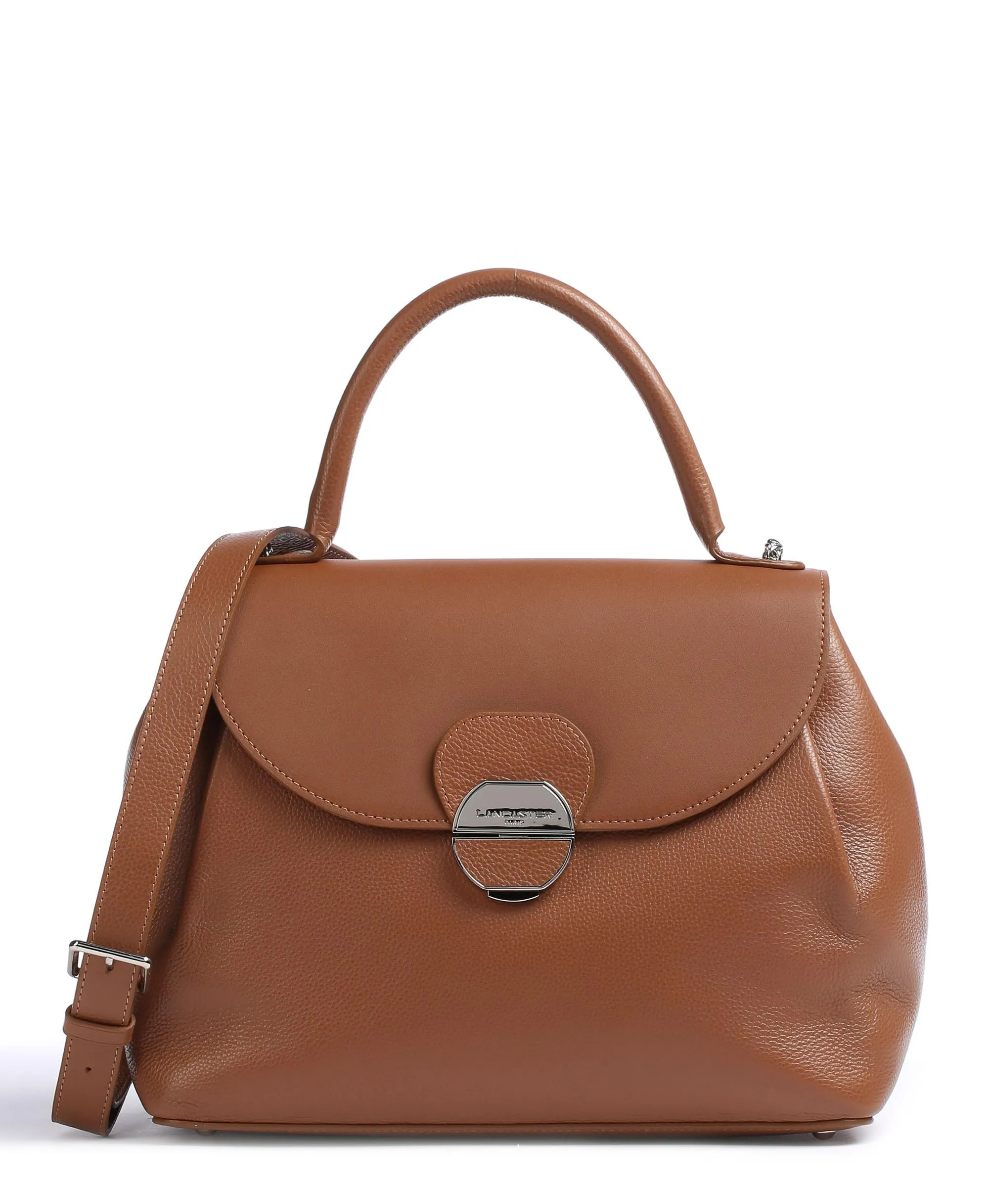  Lancaster Pia Borsa a mano pelle di vacchetta grana camel  